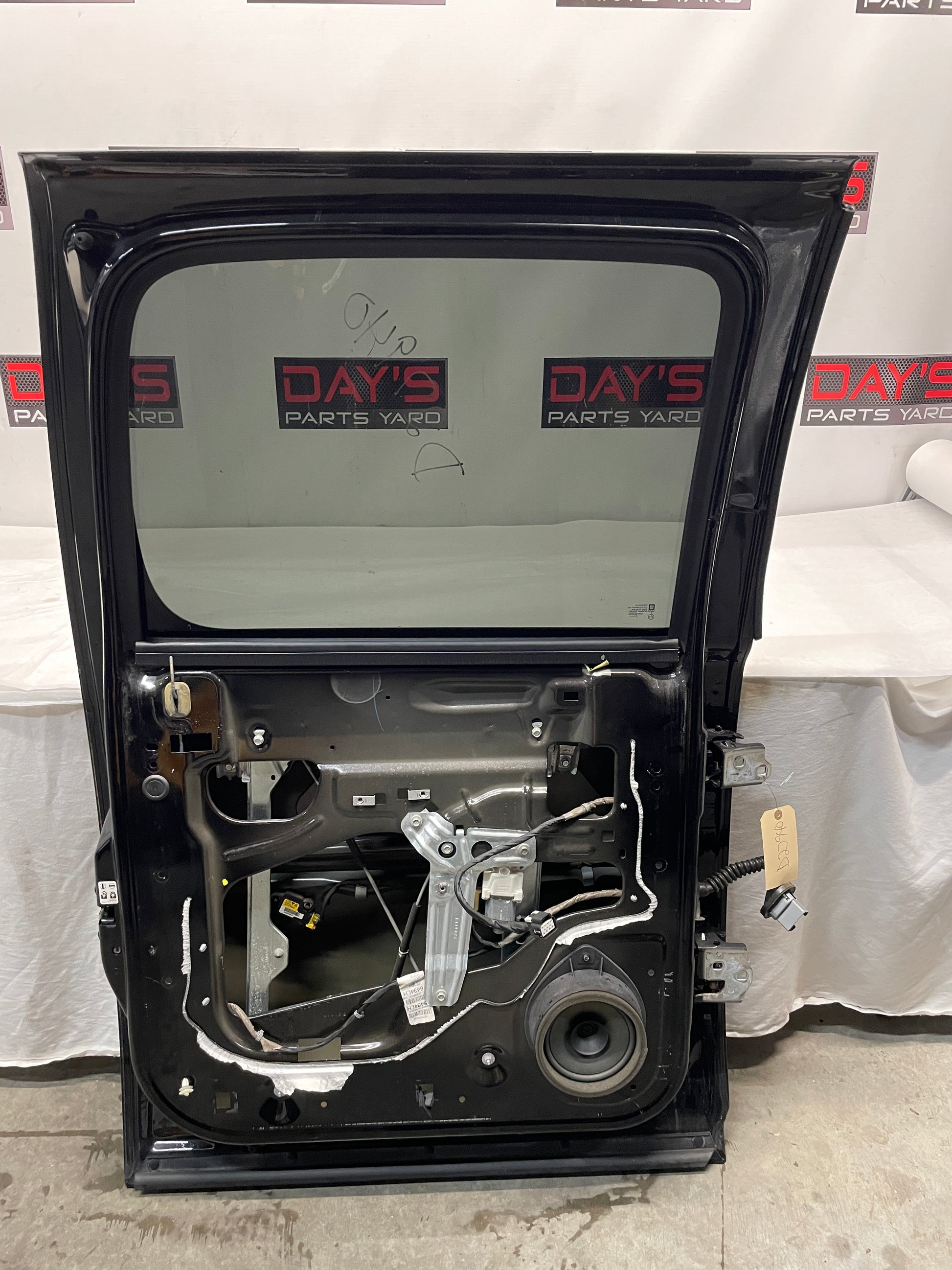 2013 GMC Sierra C1500 SLE LH Driver Rear Exterior Door Black OEM - Day's Parts Yard