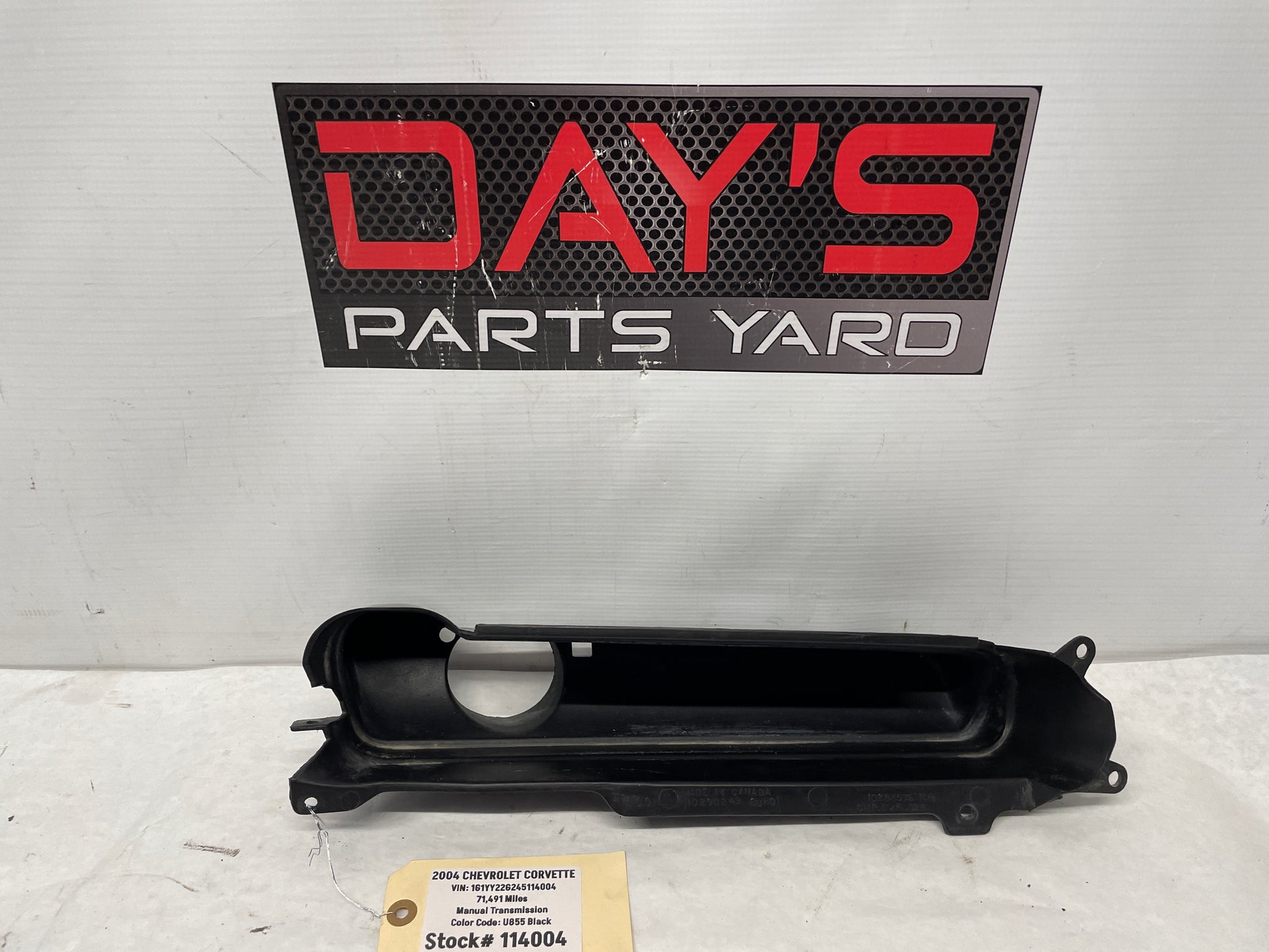 2004 Chevy C5 Corvette RH Passenger Fog Light Deflector Bezel OEM - Day's Parts Yard