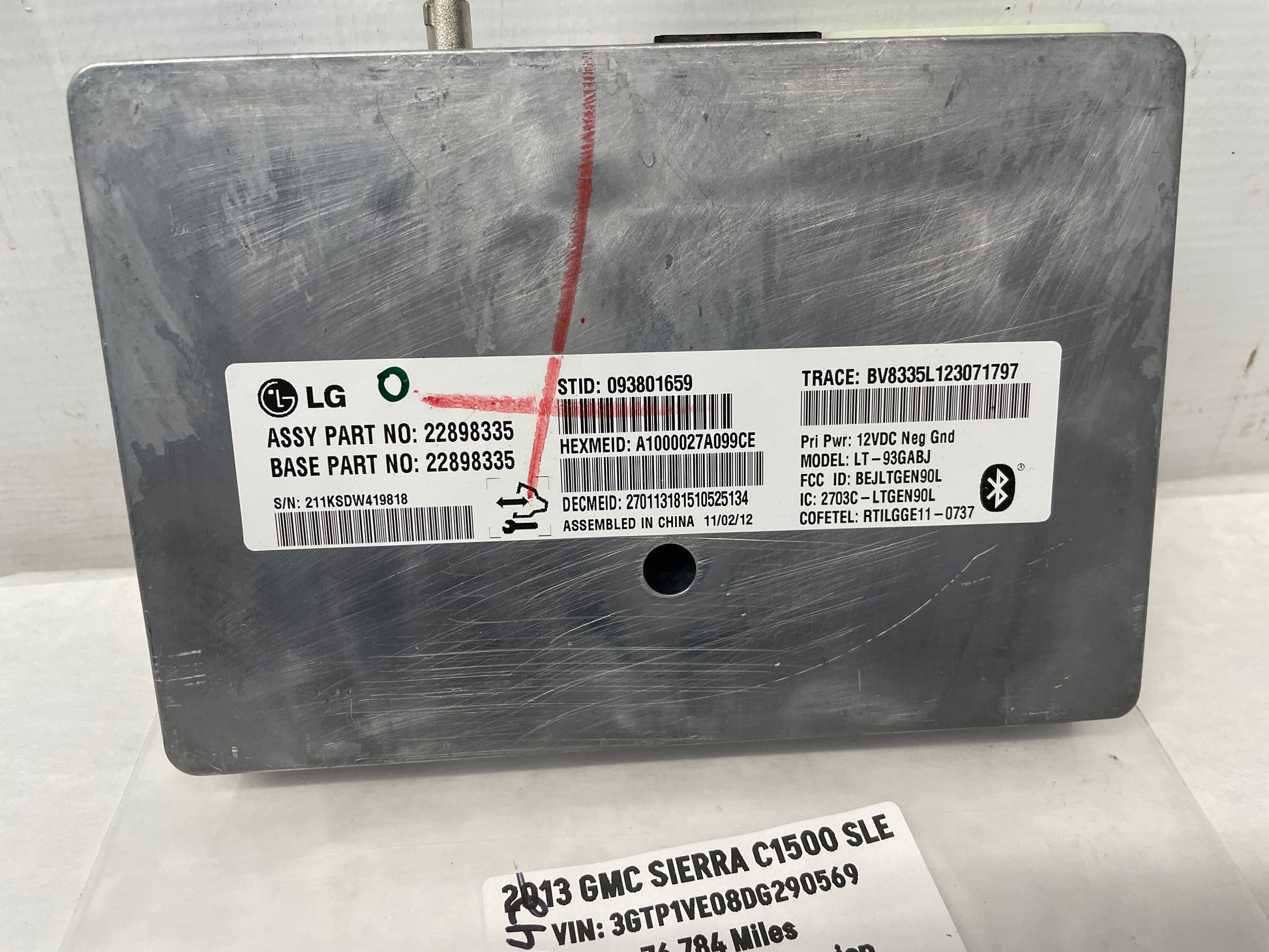2013 GMC Sierra C1500 SLE Communication OnStar Control Module OEM - Day's Parts Yard