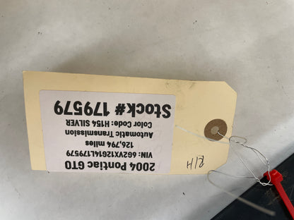 2004 Pontiac GTO RH Passenger Exterior B Pillar Window Trim Applique Cover OEM