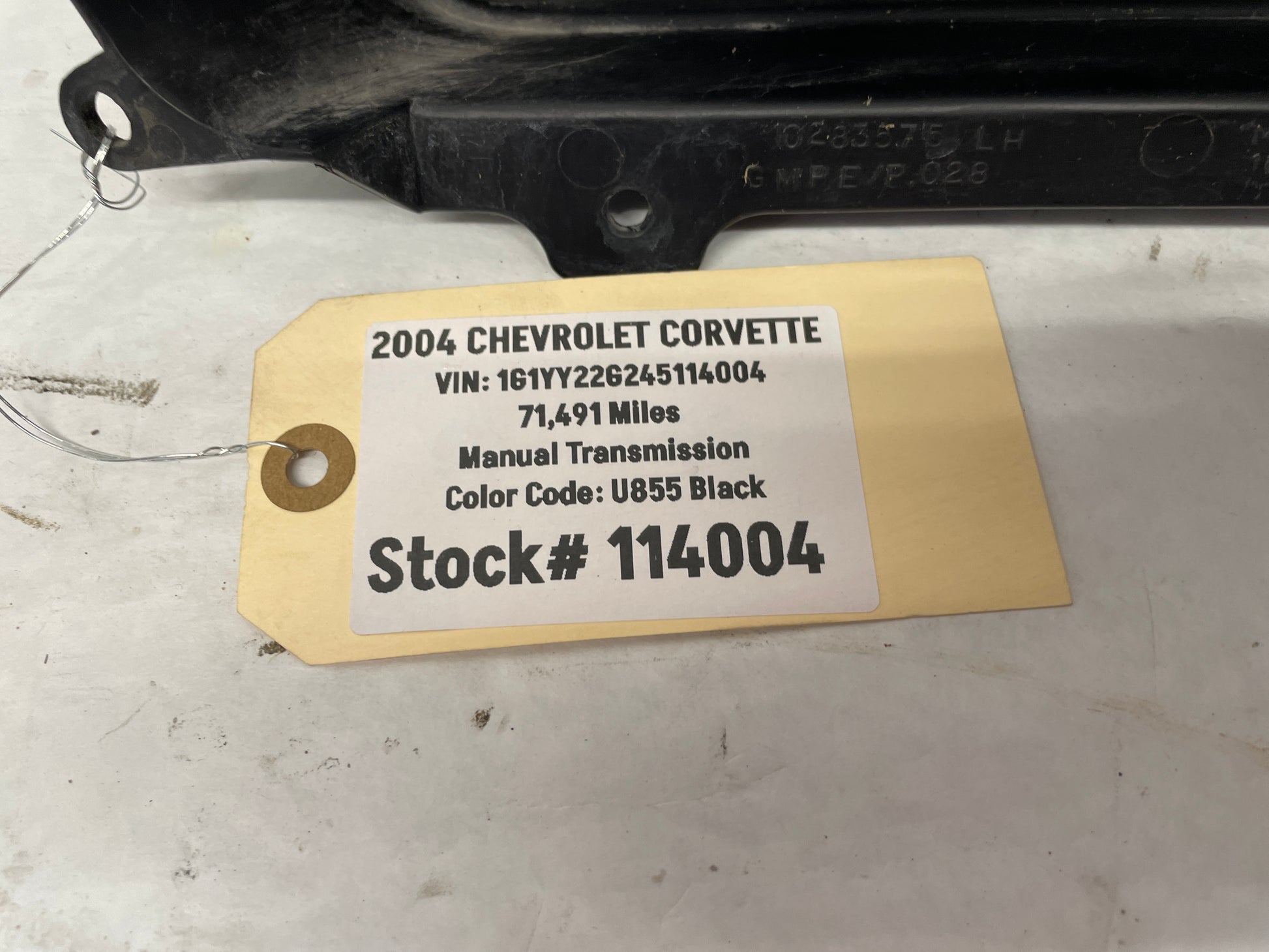 2004 Chevy C5 Corvette LH Driver Fog Light Lamp Deflector Bezel OEM - Day's Parts Yard