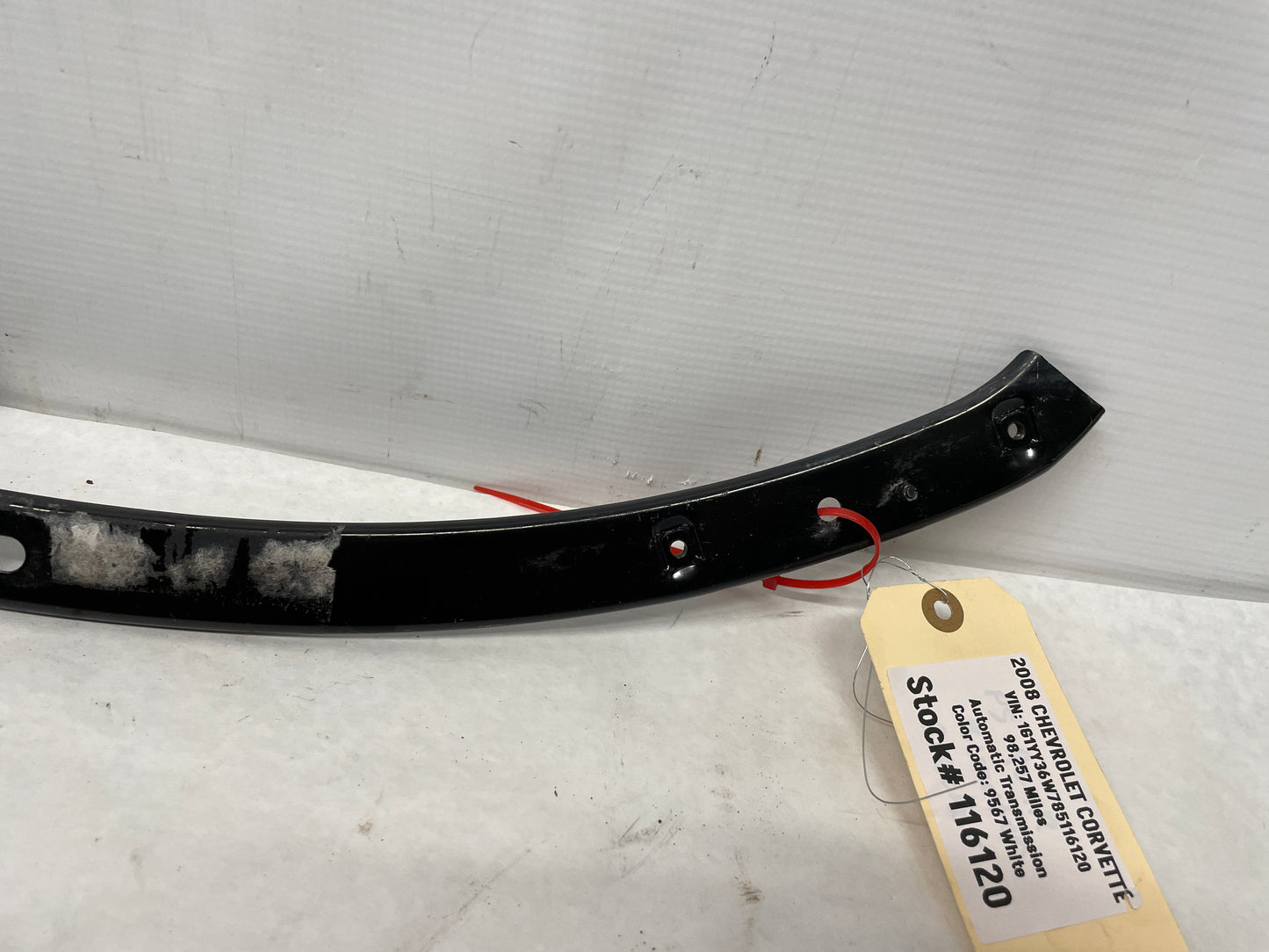 2008 Chevy Corvette RH Passenger Quarter Panel Fender Reinforce Bracket OEM - Day's Parts Yard