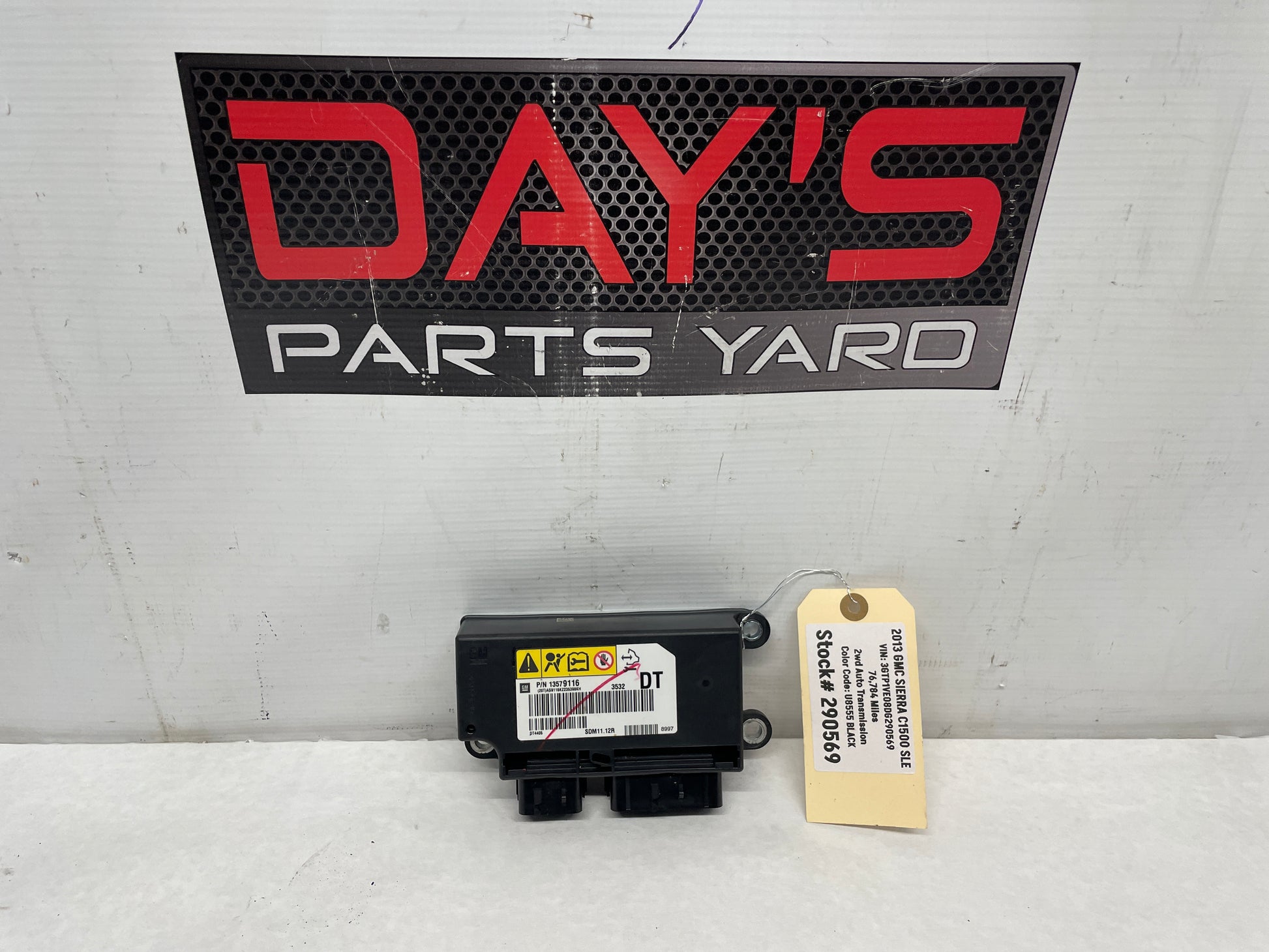 2013 GMC Sierra C1500 SLE Supplemental Restraint System-Sdm Module OEM - Day's Parts Yard