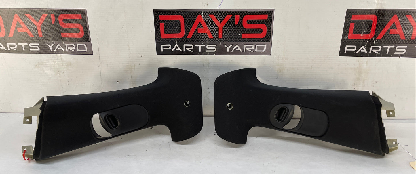 2004 Pontiac GTO RH & LH Interior Upper B Pillar Seat Belt Trim Panel Moldings OEM