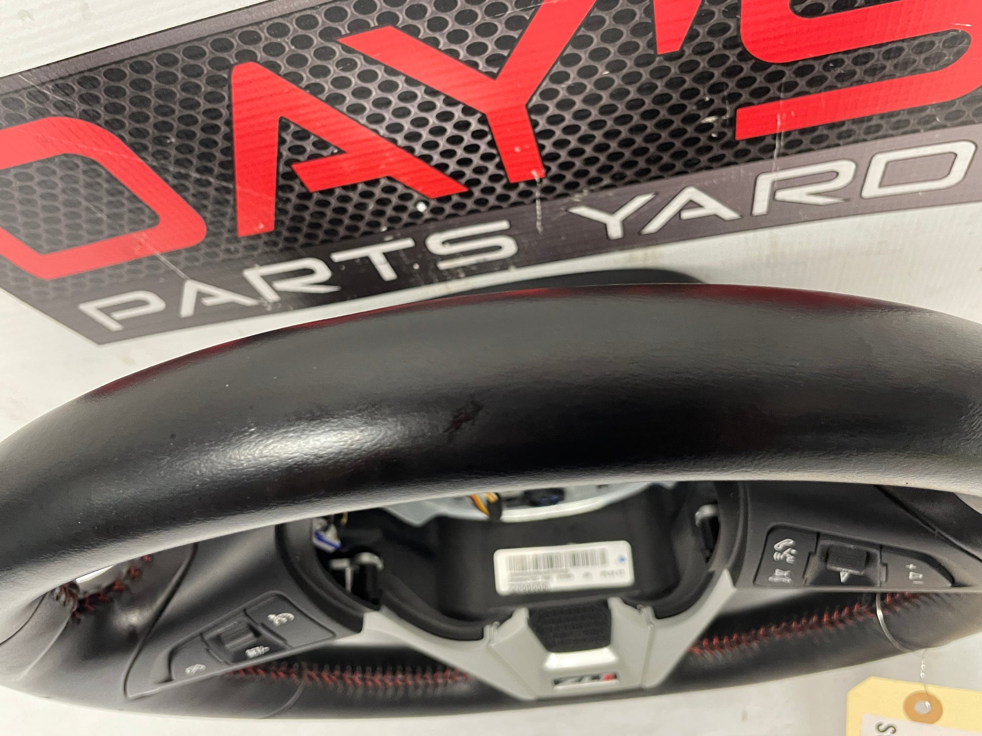 2014 Chevy Camaro ZL1 Convertible Steering Wheel w/ Buttons Black Leather OEM - Day's Parts Yard