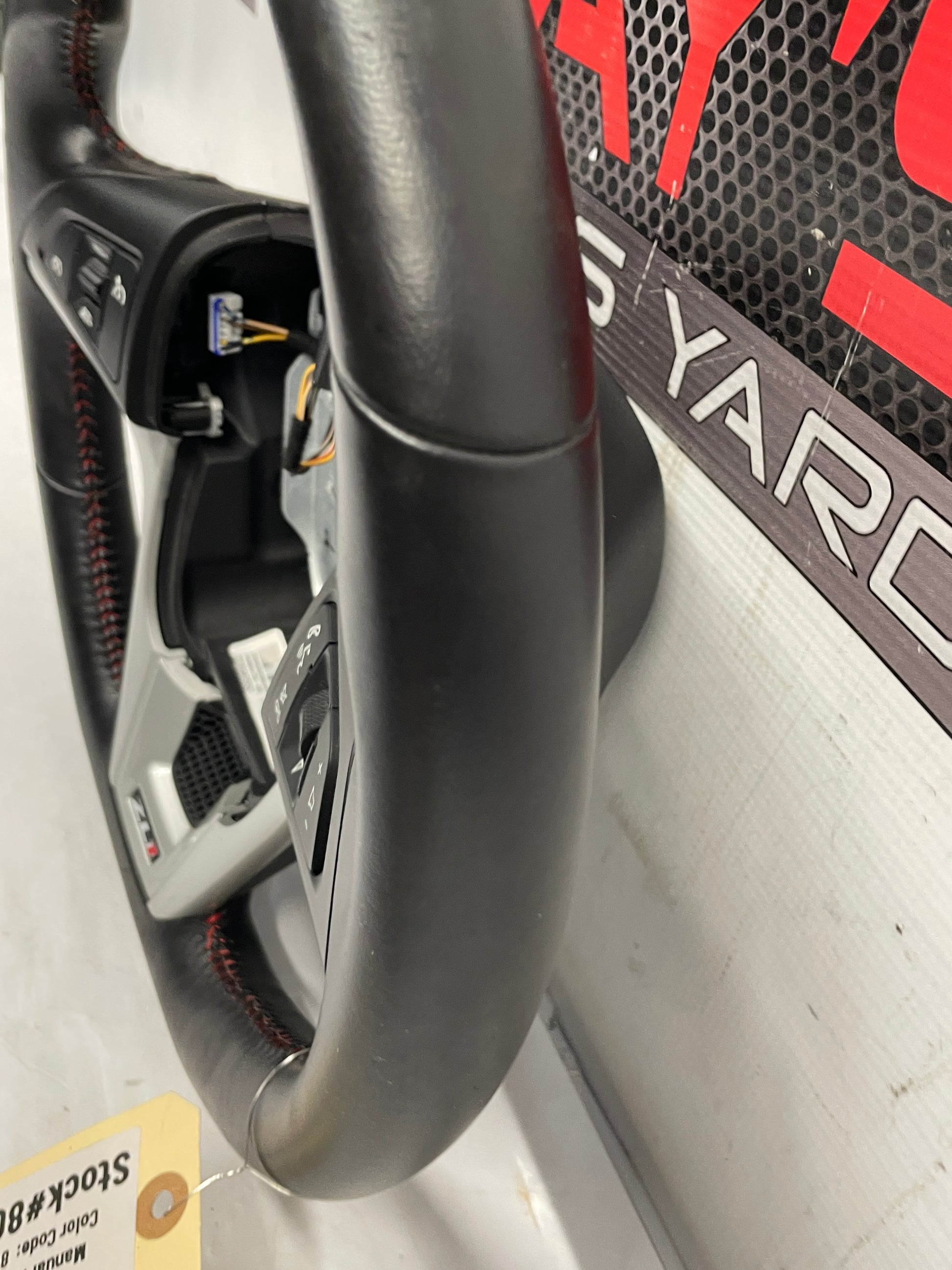 2014 Chevy Camaro ZL1 Convertible Steering Wheel w/ Buttons Black Leather OEM - Day's Parts Yard