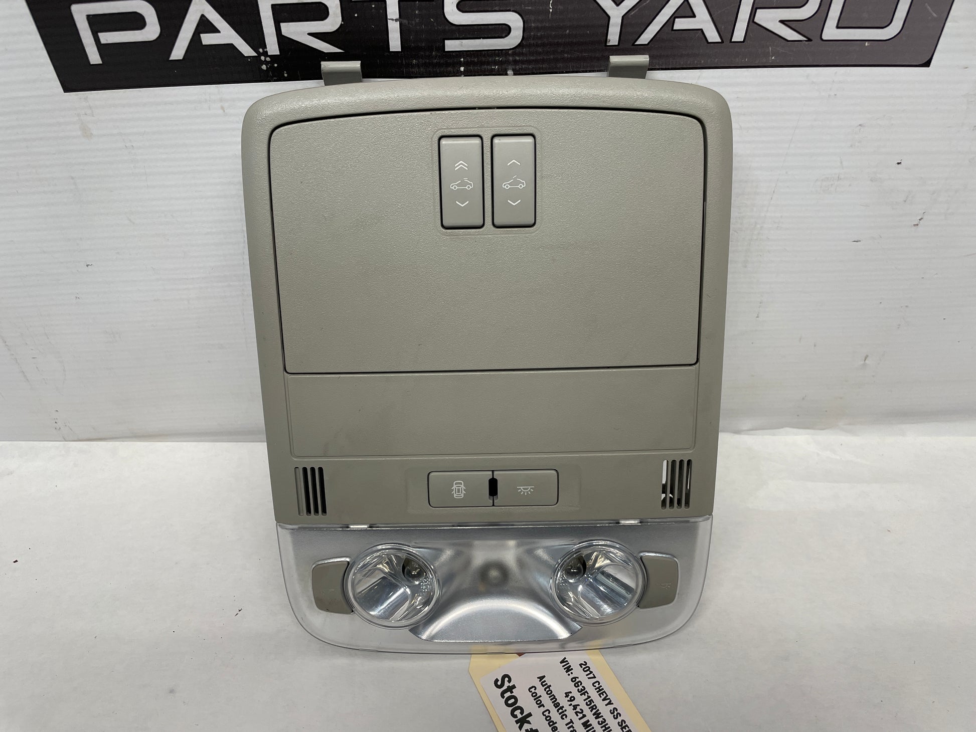 2017 Chevrolet SS Sedan Over Head Console Dome Map Light OEM - Day's Parts Yard