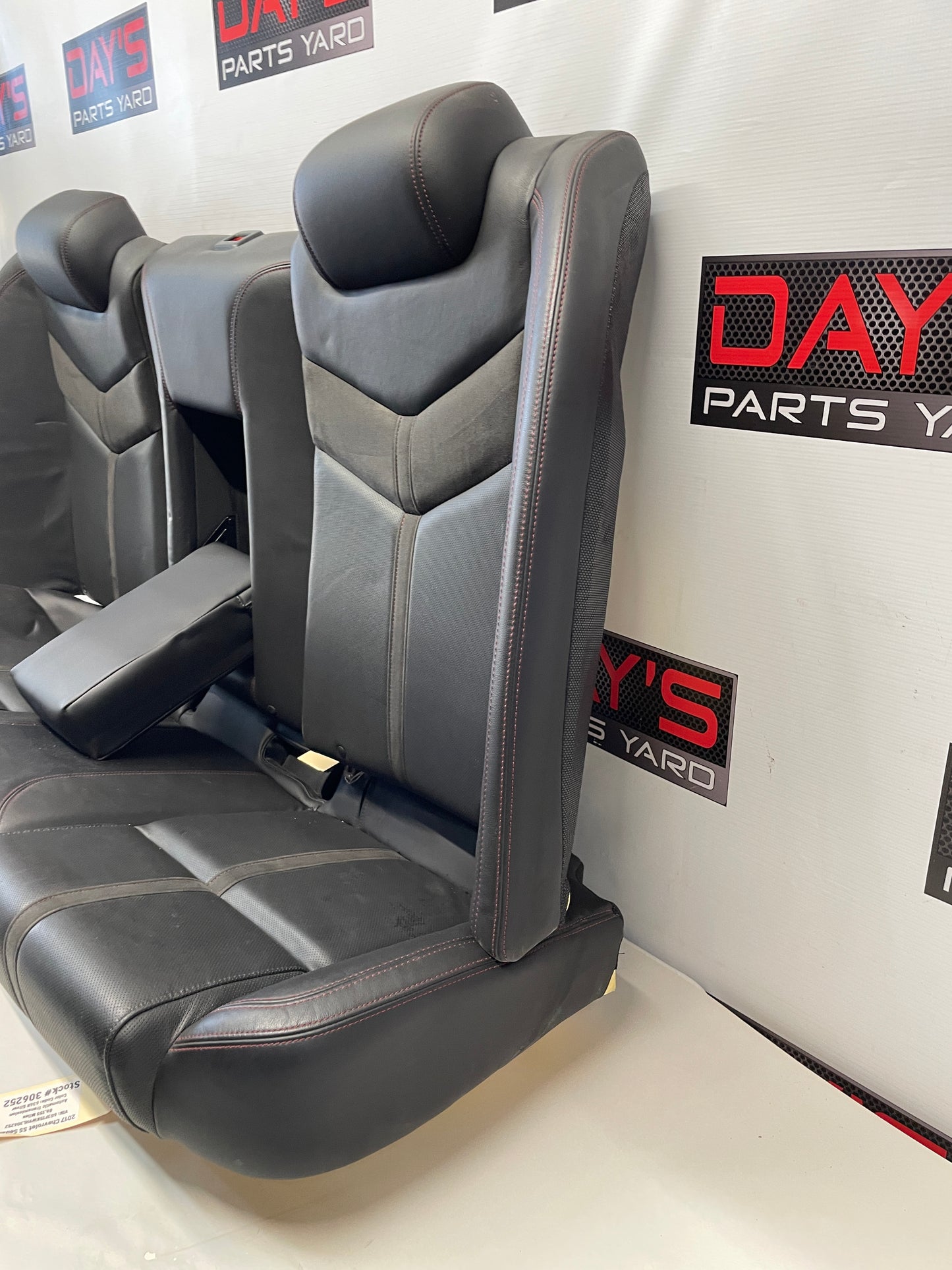2017 Chevy SS Sedan Seats Rears Only Black Leather OEM