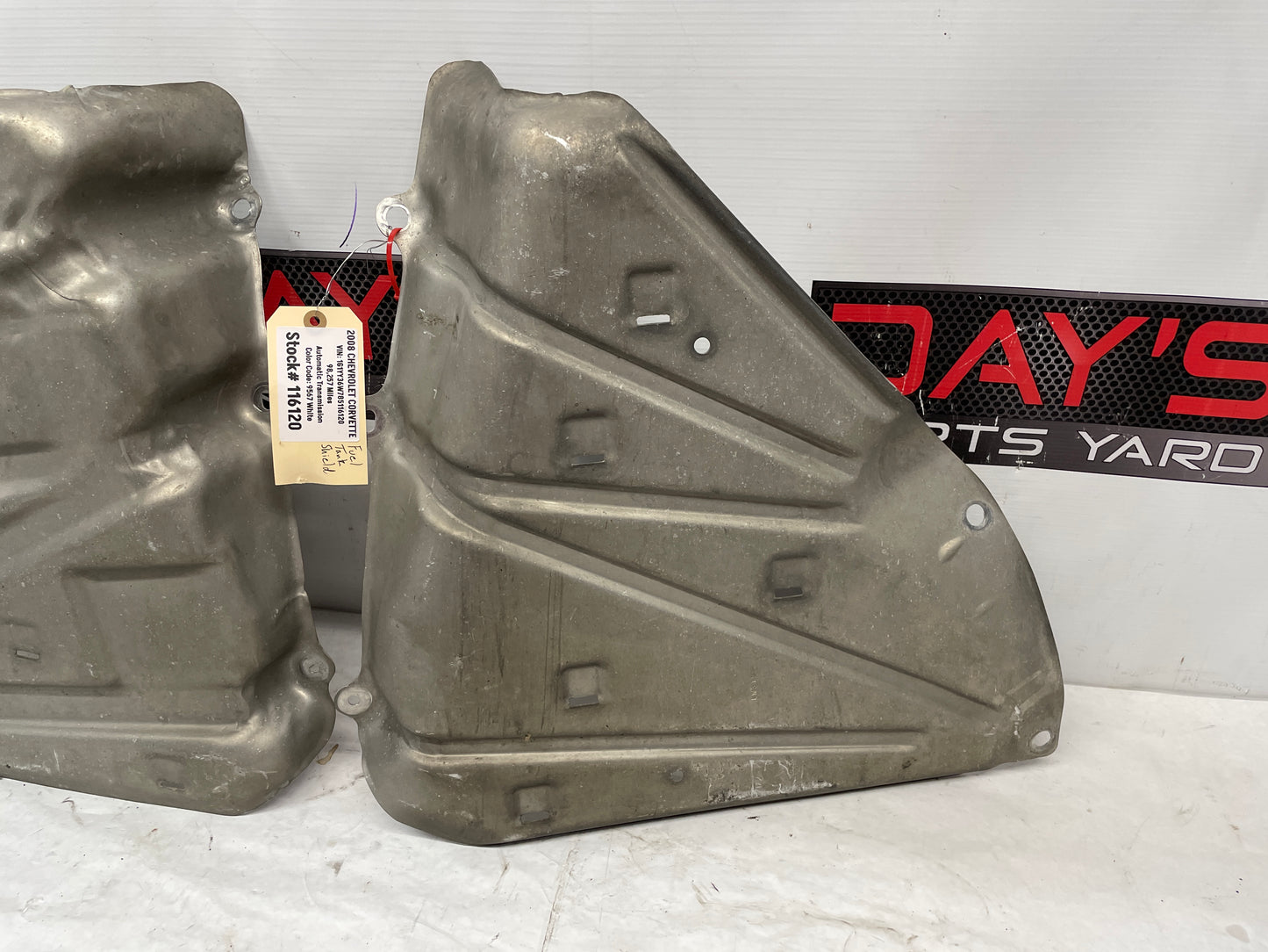2008 Chevy Corvette RH & LH Fuel Tank Shield OEM - Day's Parts Yard