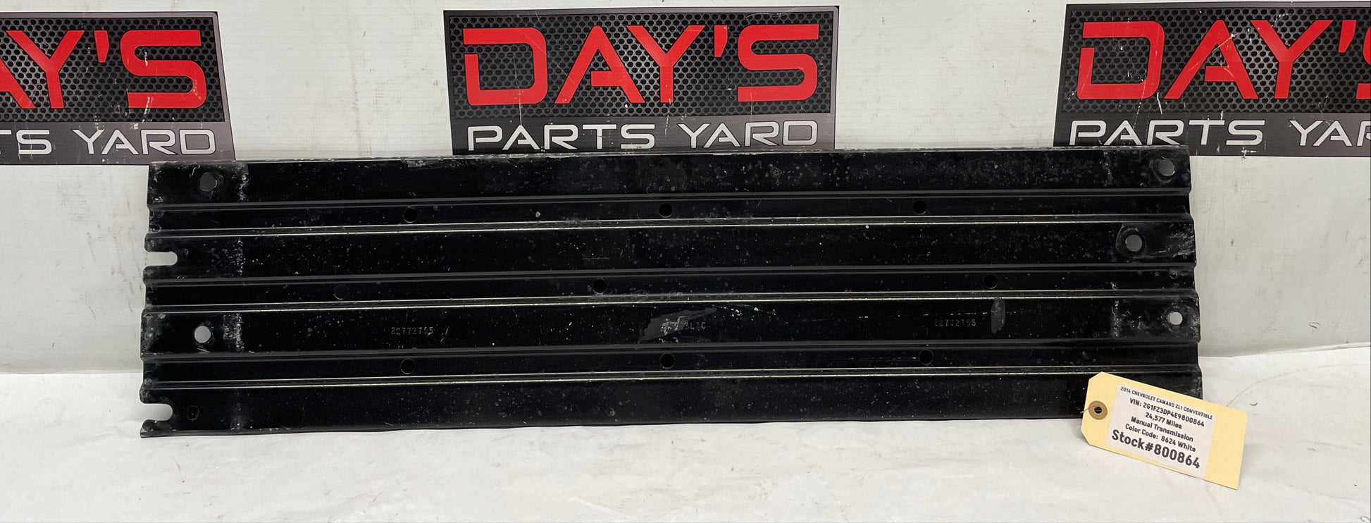 2014 Chevy Camaro ZL1 Convertible Lower Body Tunnel Brace OEM - Day's Parts Yard