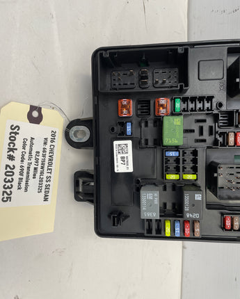 2016 Chevy SS Sedan Rear Fuse Relay Box OEM