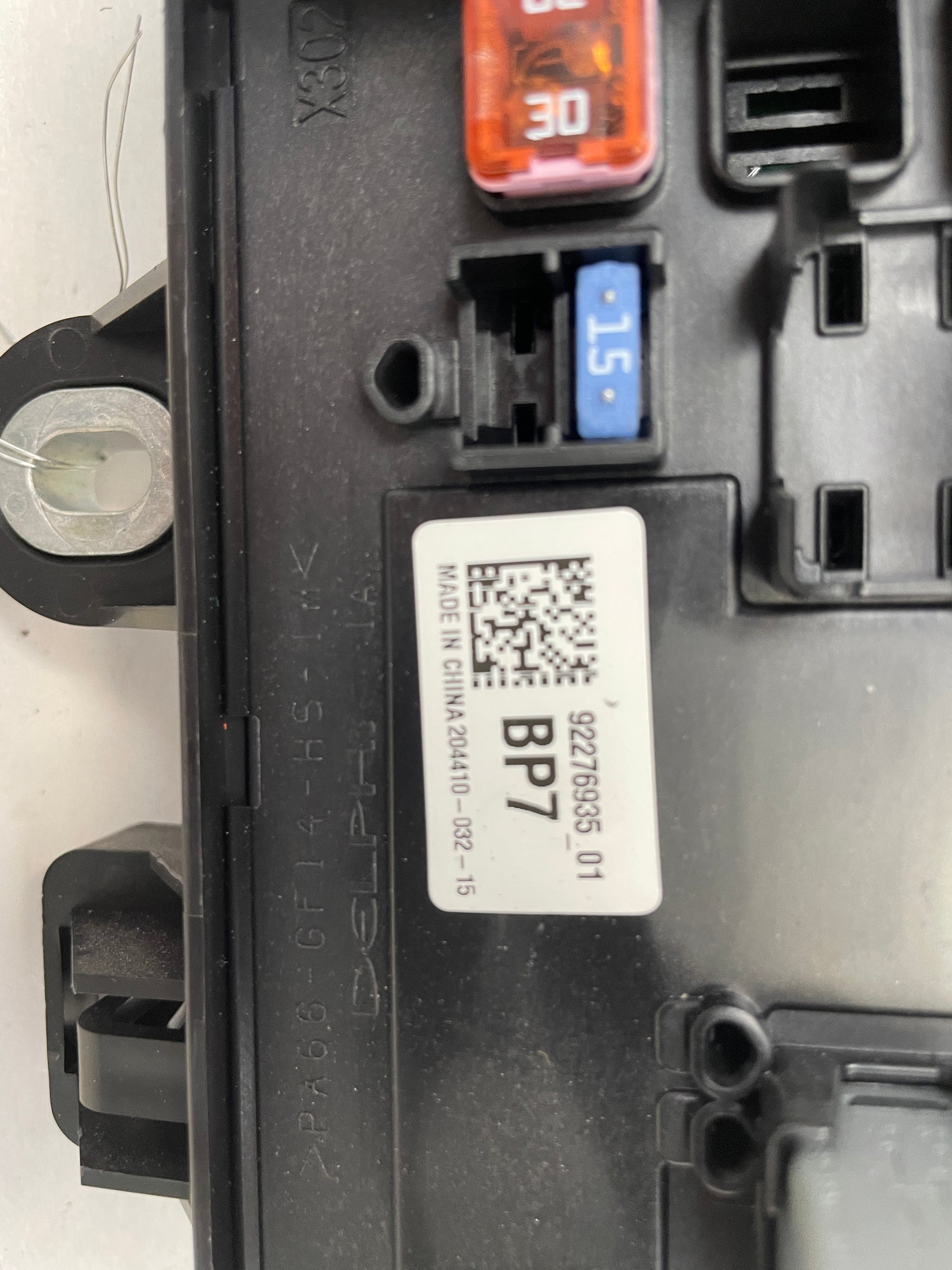 2016 Chevy SS Sedan Rear Fuse Relay Box OEM - Day's Parts Yard