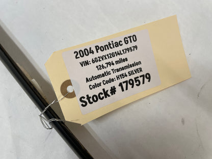 2004 Pontiac GTO RH & LH Roof Panel Joint Finish Trim Molding OEM