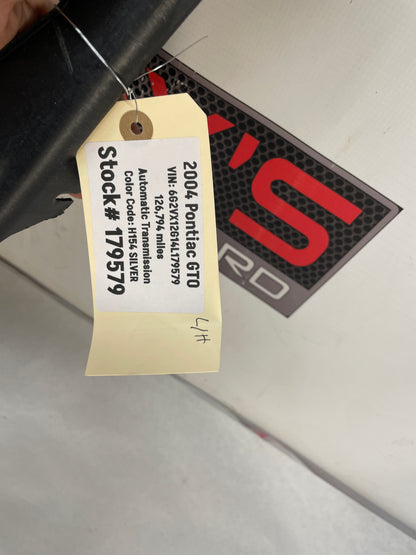 2004 Pontiac GTO LH Driver Rear Interior Quarter Door Panel Red OEM