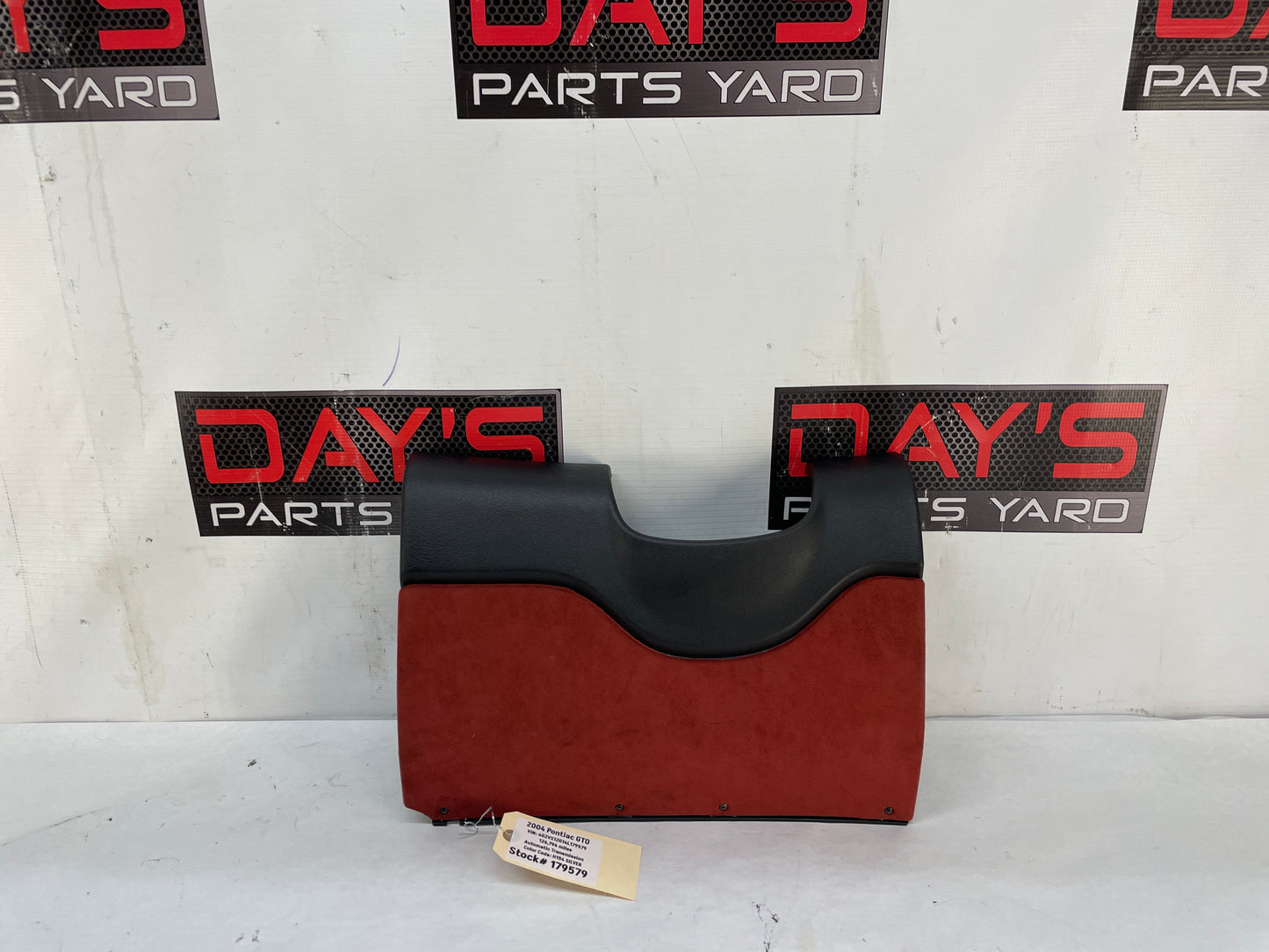 2004 Pontiac GTO Red Suede Knee Bolster Fuse Cover OEM