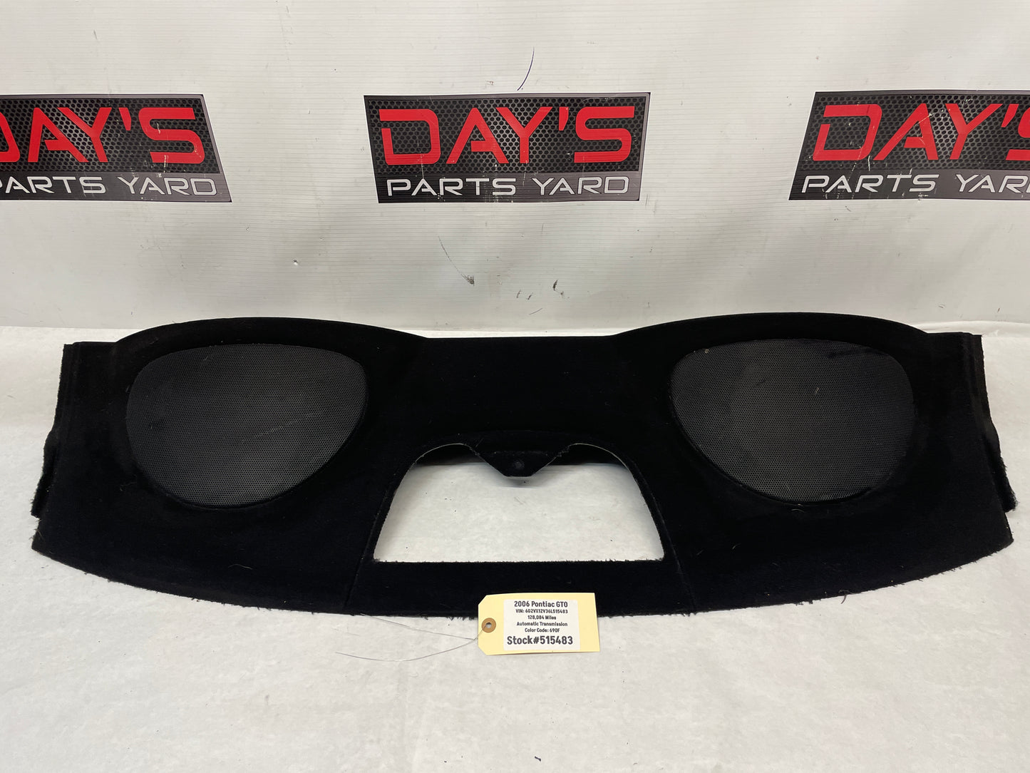 2006 Pontiac GTO Rear Package Deck Tray OEM - Day's Parts Yard