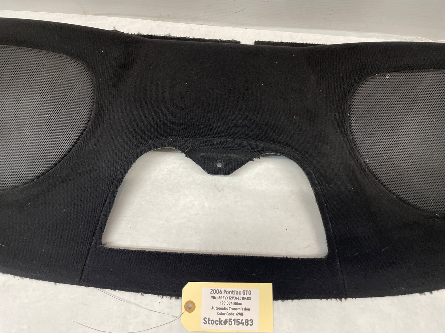 2006 Pontiac GTO Rear Package Deck Tray OEM - Day's Parts Yard