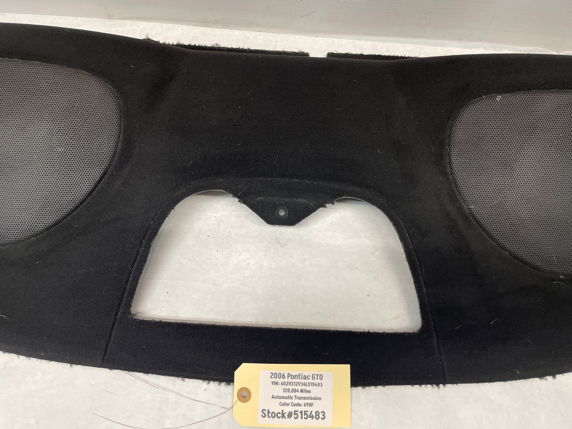 2006 Pontiac GTO Rear Package Deck Tray OEM - Day's Parts Yard