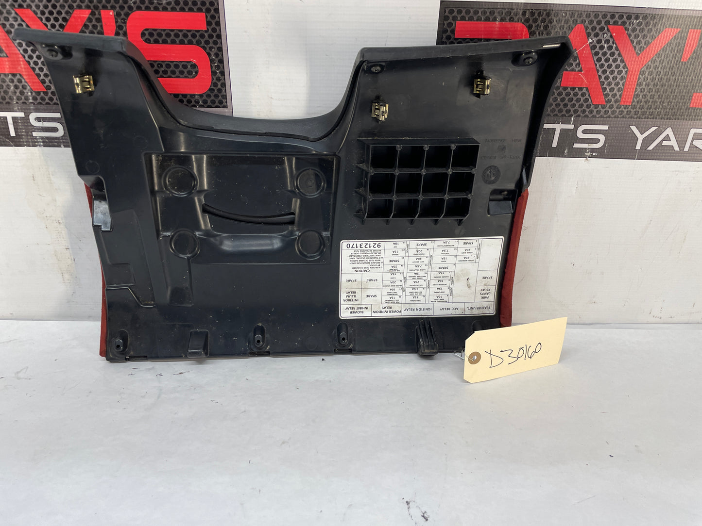 2004 Pontiac GTO Red Suede Knee Bolster Fuse Cover OEM