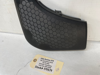 2004 Pontiac GTO RH Passenger Door Panel Speaker Grill OEM