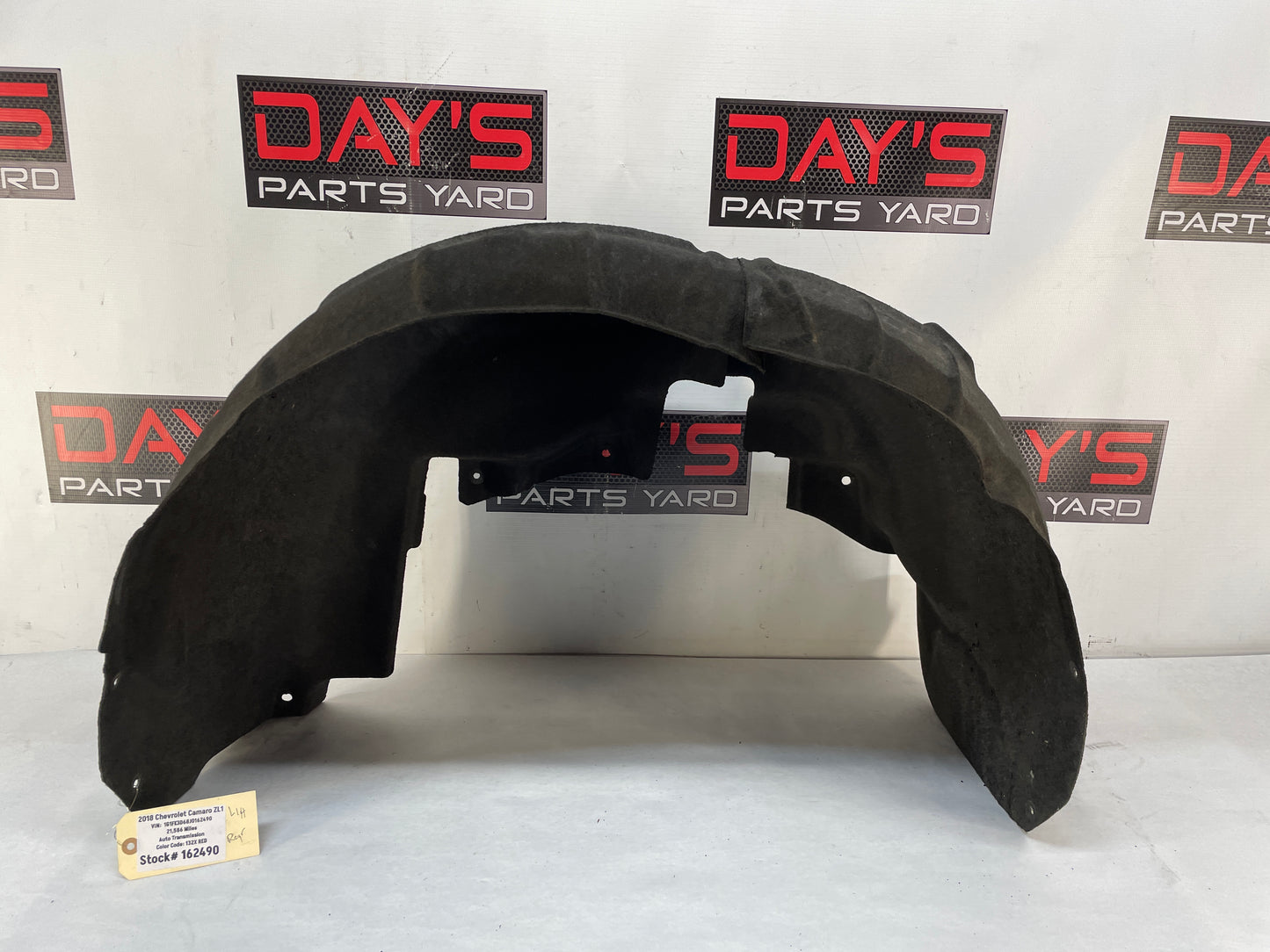2018 Chevy Camaro ZL1 LH Driver Rear Fender Wheel Liner OEM