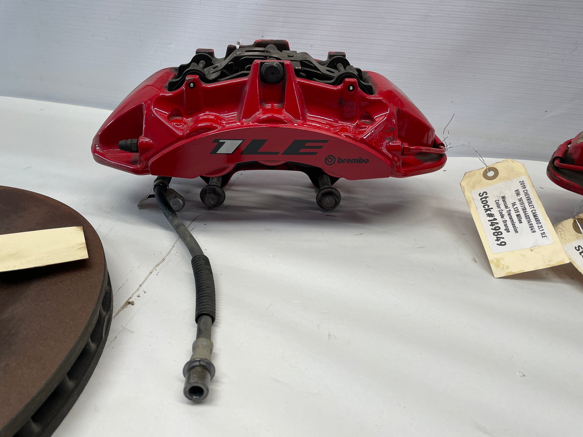ADD REARS 2019 Chevy Camaro ZL1 1LE Front Brembo Calipers w/ Rotors OEM - Day's Parts Yard