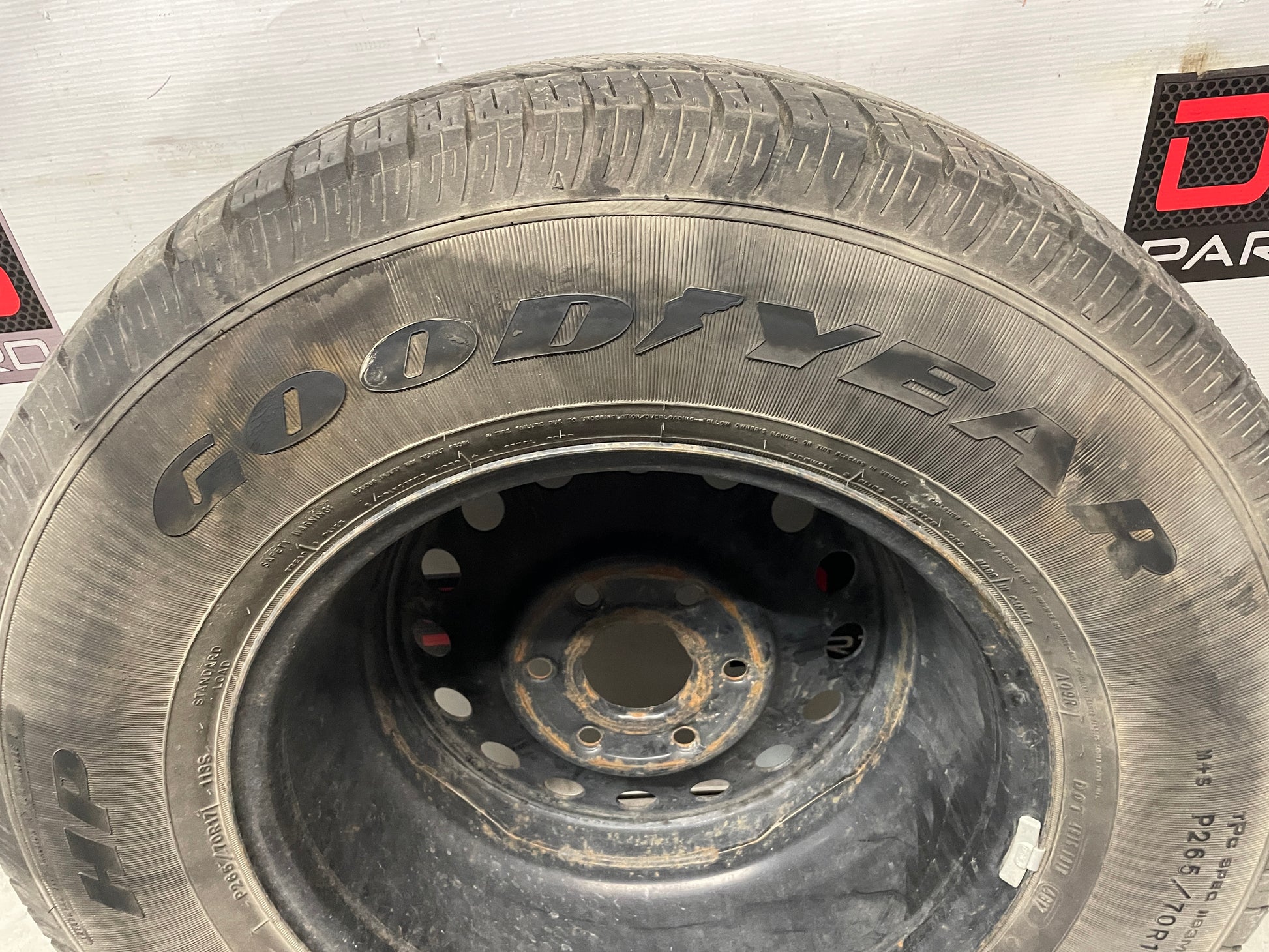 2013 GMC Sierra C1500 SLE Spare Tire Good Year Wrangler 265/70R17 - Day's Parts Yard