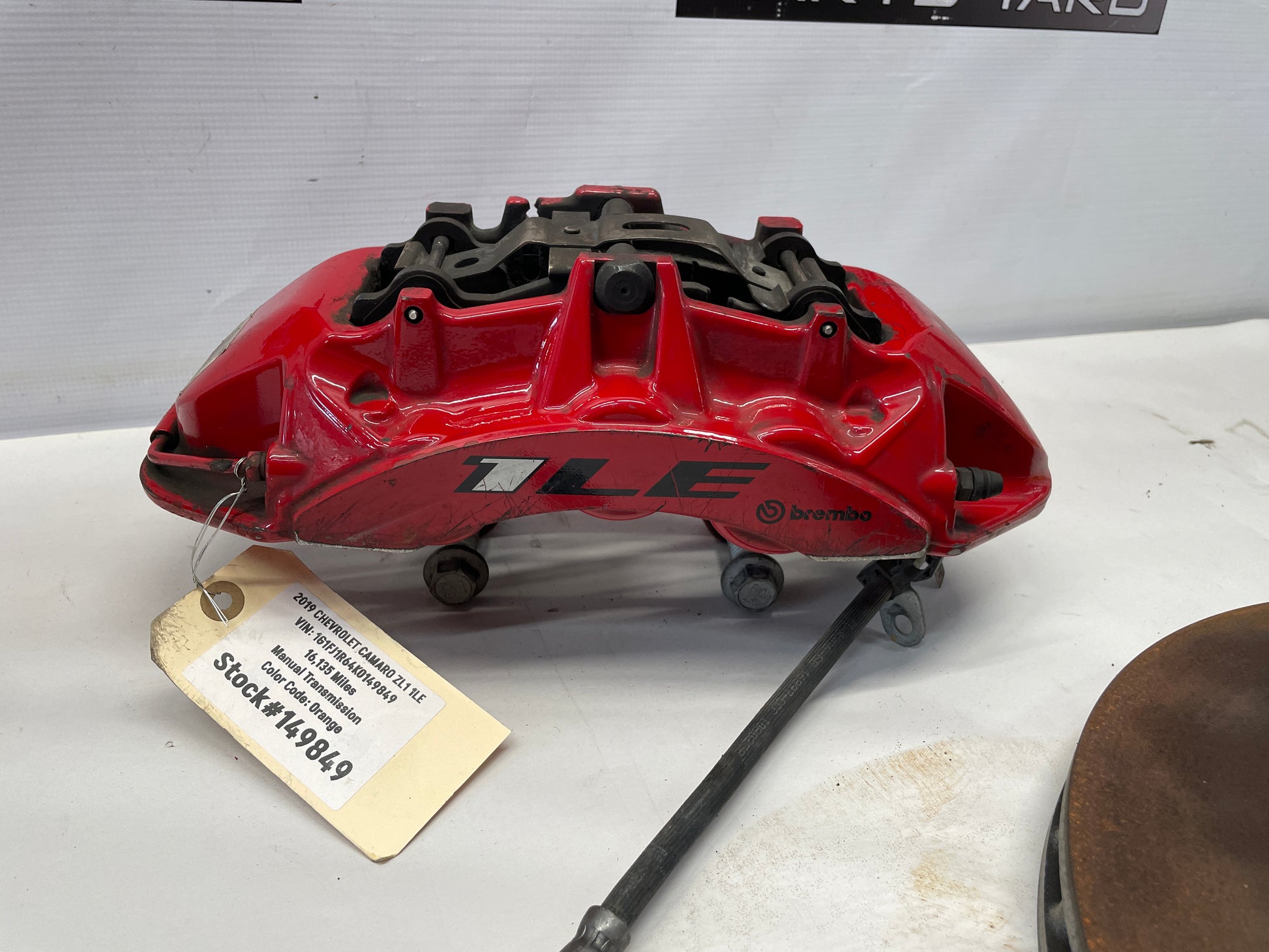 ADD REARS 2019 Chevy Camaro ZL1 1LE Front Brembo Calipers w/ Rotors OEM - Day's Parts Yard