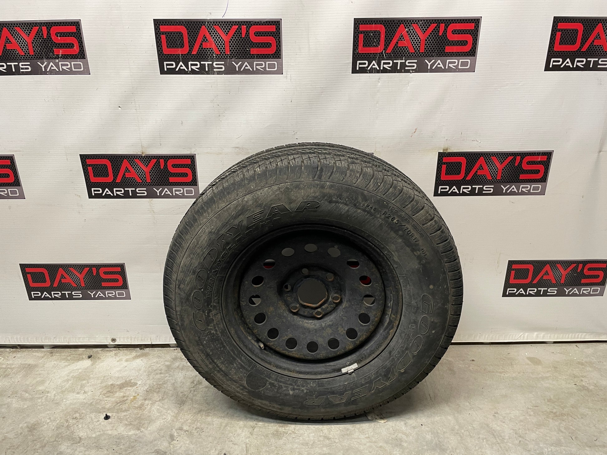 2013 GMC Sierra C1500 SLE Spare Tire Good Year Wrangler 265/70R17 - Day's Parts Yard