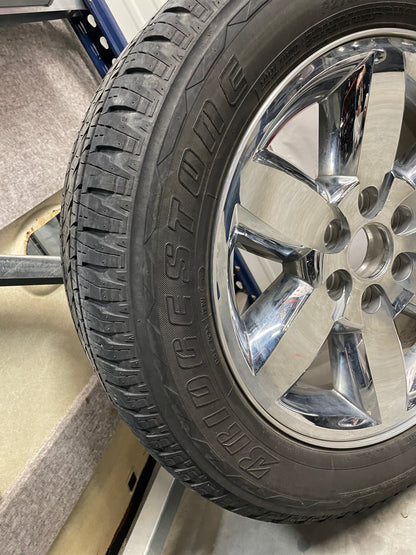 2013 GMC Sierra C1500 SLE Wheels & Tires Bridgestone Dueler Set 20X8.5 - Day's Parts Yard