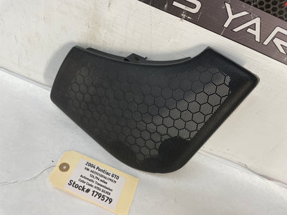 2004 Pontiac GTO LH Driver Interior Door Panel Speaker Grille Cover OEM