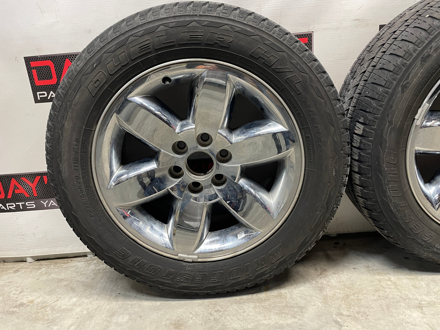 2013 GMC Sierra C1500 SLE Wheels & Tires Bridgestone Dueler Set 20X8.5 - Day's Parts Yard
