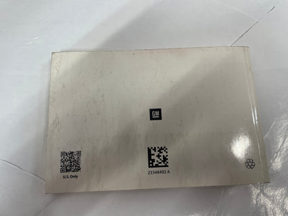 2017 Chevy SS Sedan Owner Manual Book OEM - Day's Parts Yard
