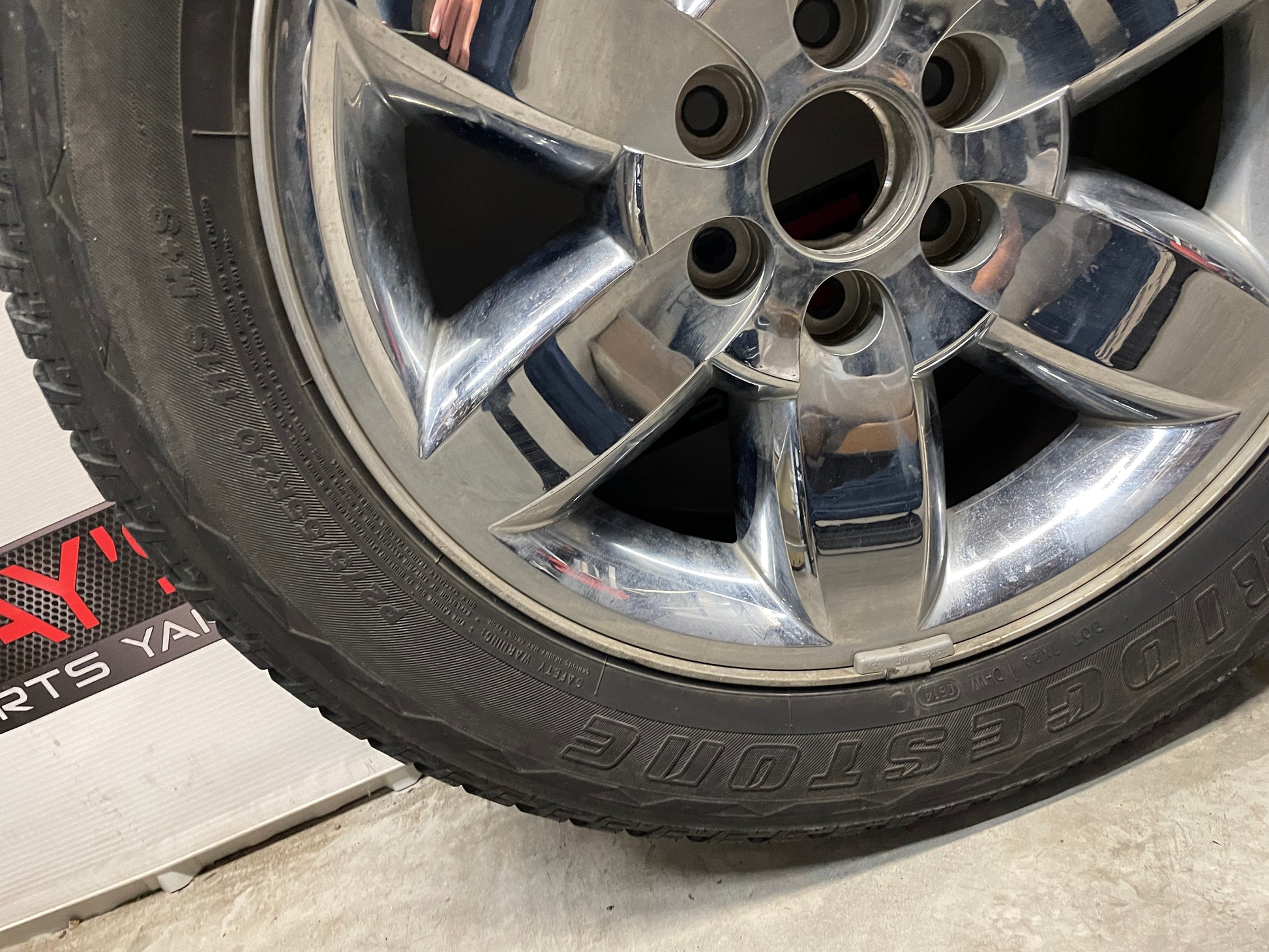 2013 GMC Sierra C1500 SLE Wheels & Tires Bridgestone Dueler Set 20X8.5 - Day's Parts Yard