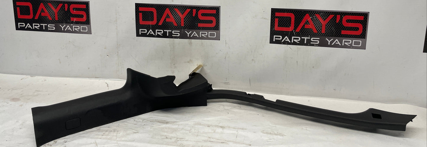 2013 Chevy Caprice LH Driver Rear Interior Quarter Pillar Carpet Retainer Sill Trim Panel OEM - Day's Parts Yard