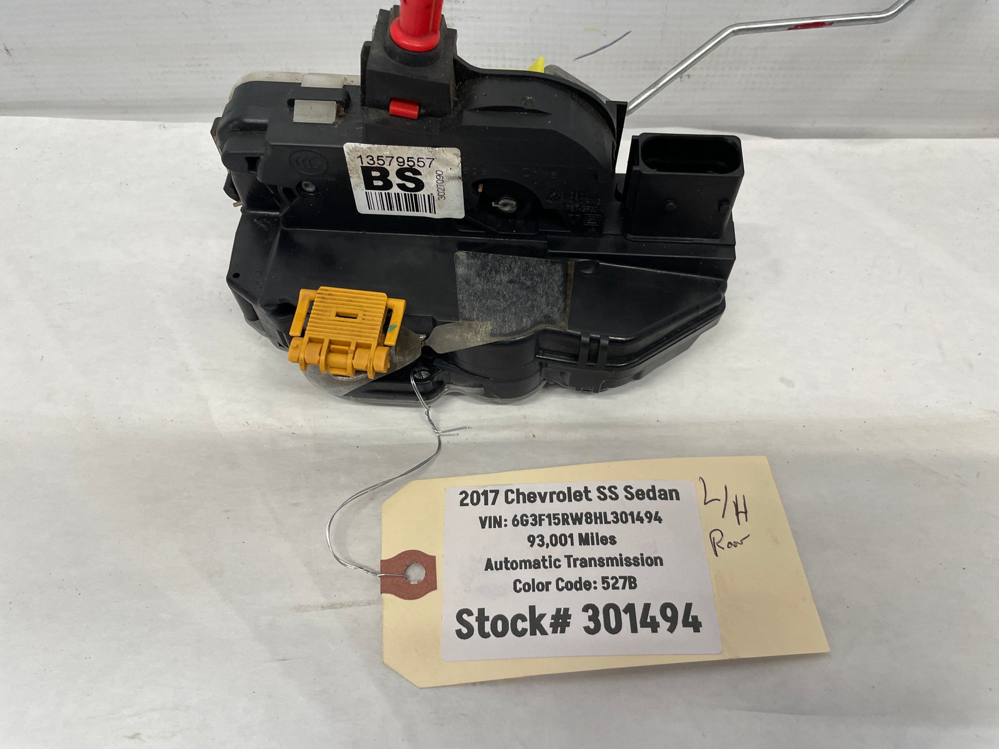 2017 Chevy SS Sedan LH Driver Rear Door Lock Actuator OEM - Day's Parts Yard