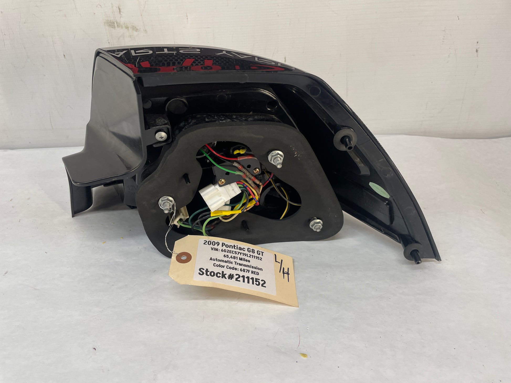 2009 Pontiac G8 GT LH Driver Aftermarket Tail Light Taillight - Day's Parts Yard