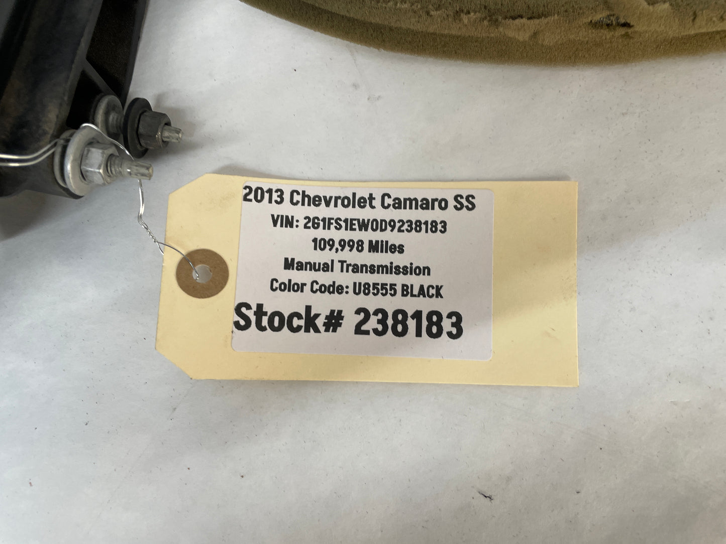 2013 Chevy Camaro SS LH Driver Exterior Out Side Mirror OEM - Day's Parts Yard