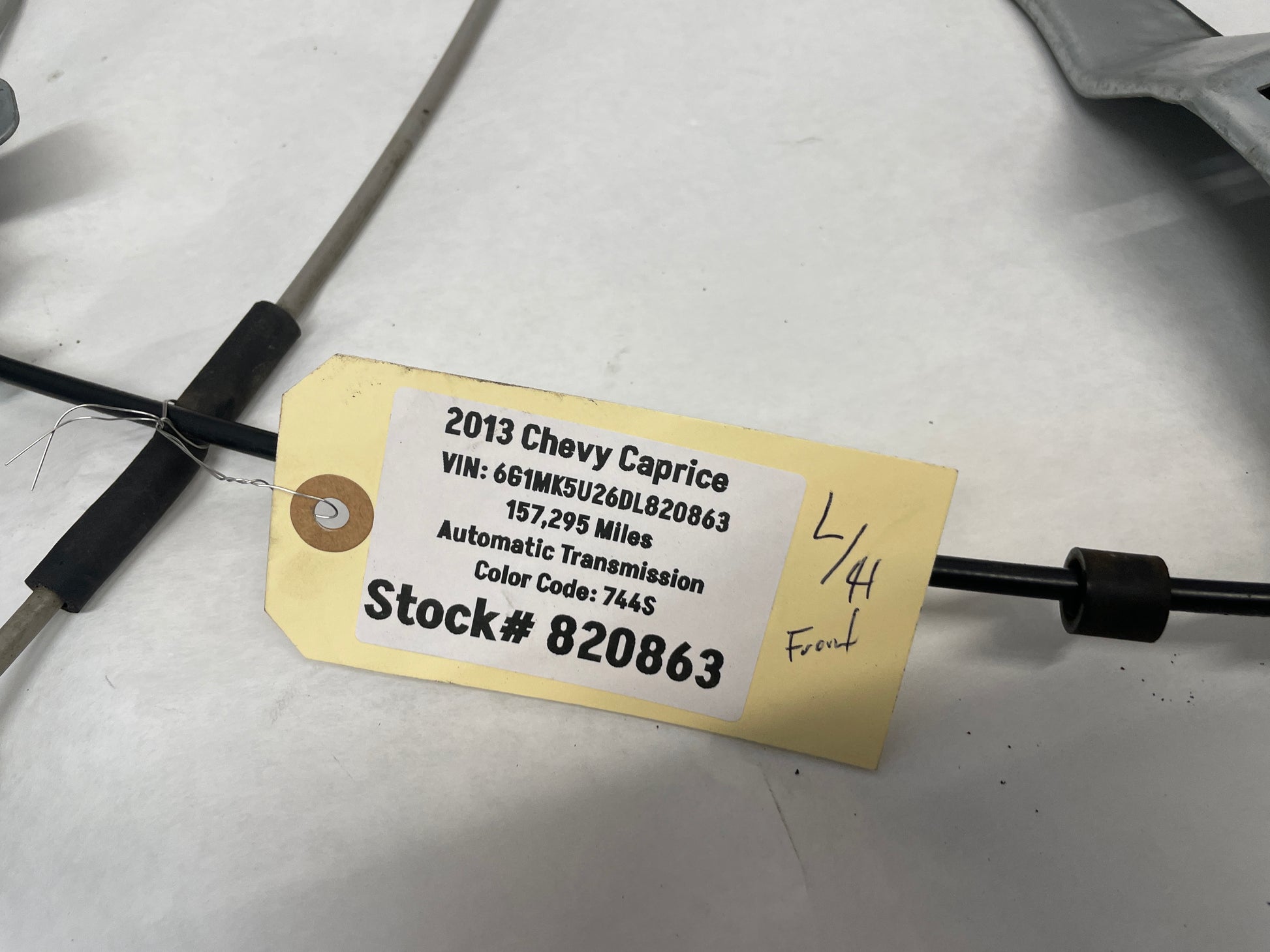 2013 Chevy Caprice LH Driver Front Window Regulator Motor OEM - Day's Parts Yard