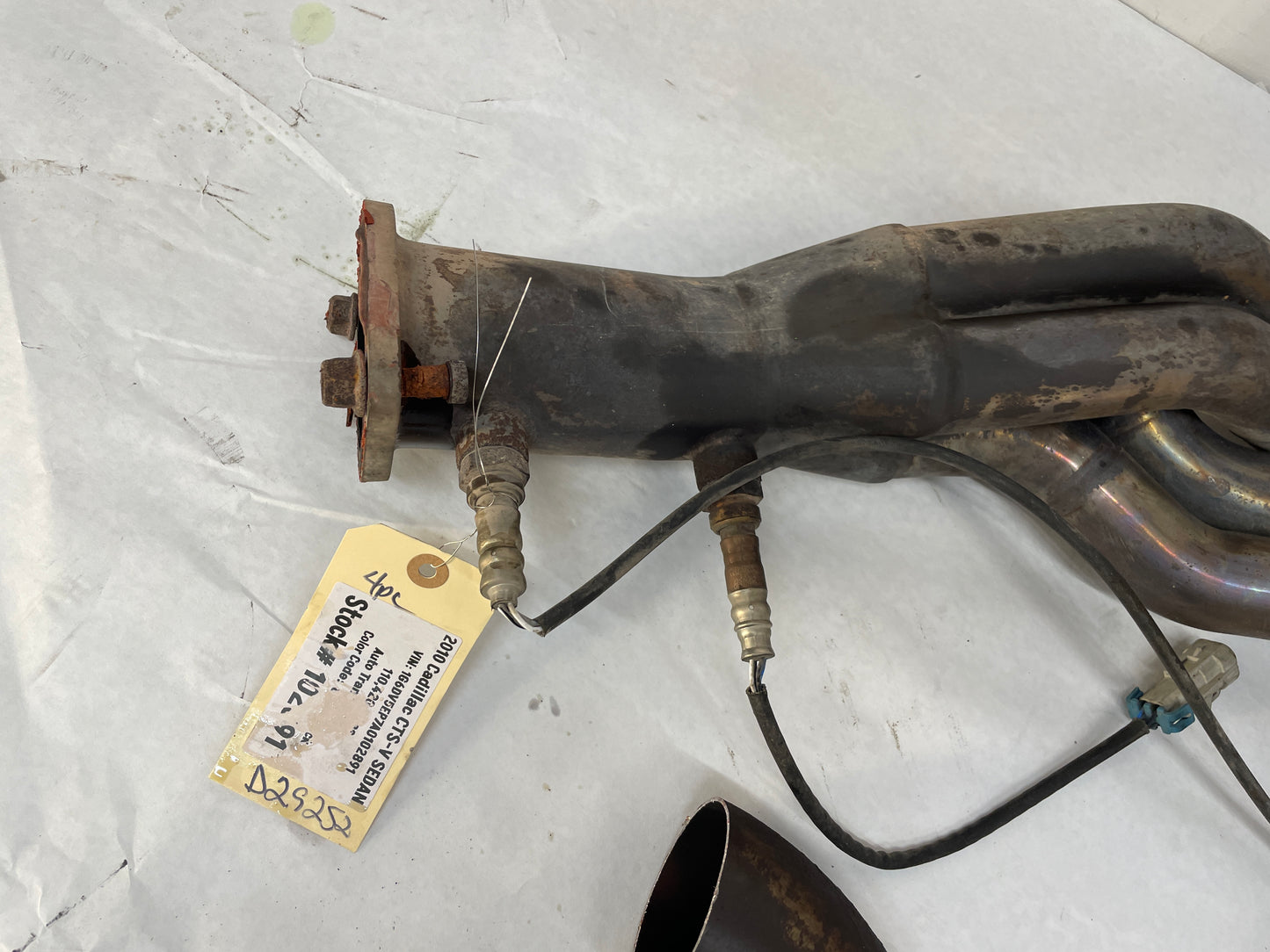 2010 Cadillac CTS-V Sedan Aftermarket Long Tube Headers w/ Exhaust Extension Pipes