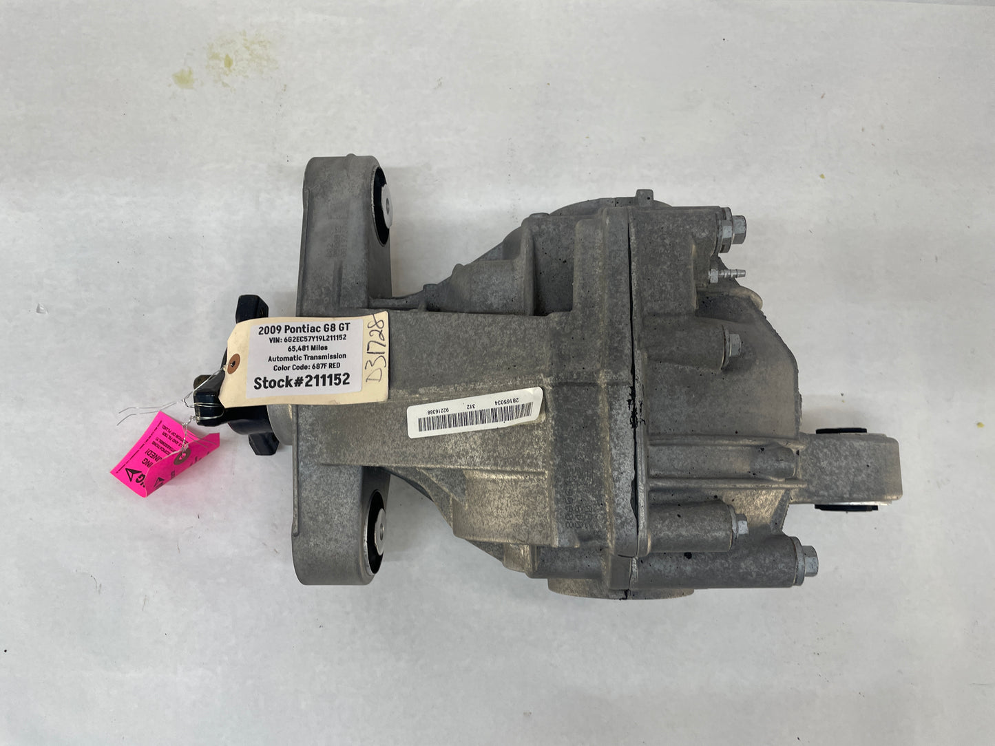 2009 Pontiac G8 GT Rear End Rearend Carrier 2.92 LSD Differential OEM - Day's Parts Yard