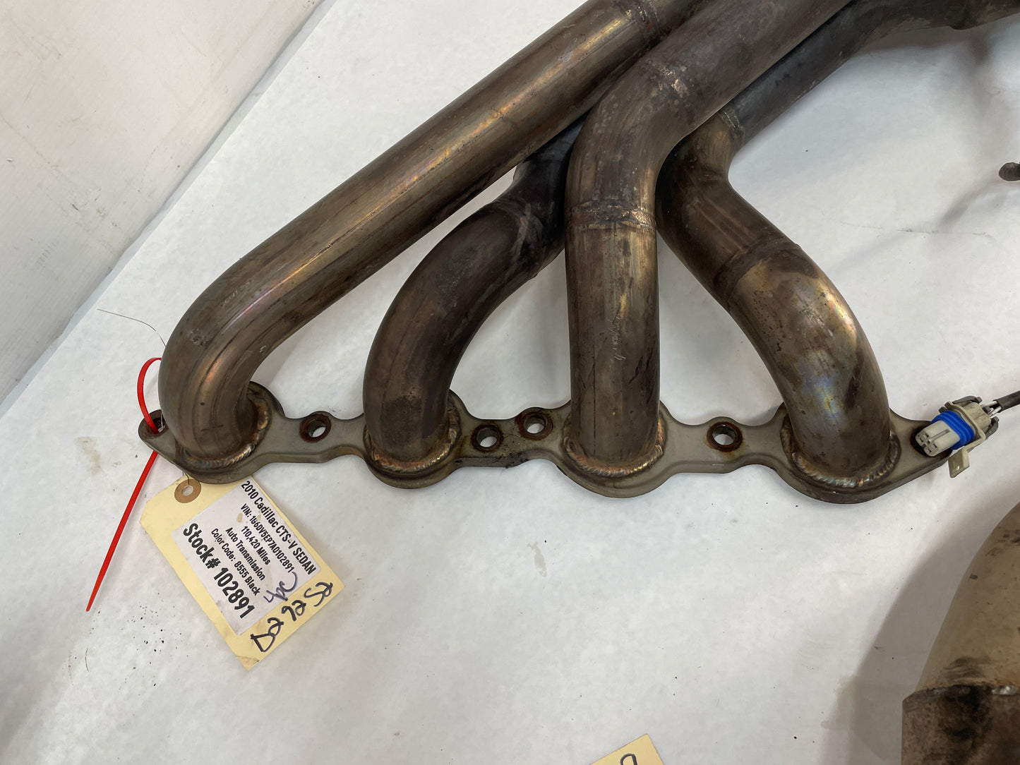 2010 Cadillac CTS-V Sedan Aftermarket Long Tube Headers w/ Exhaust Extension Pipes