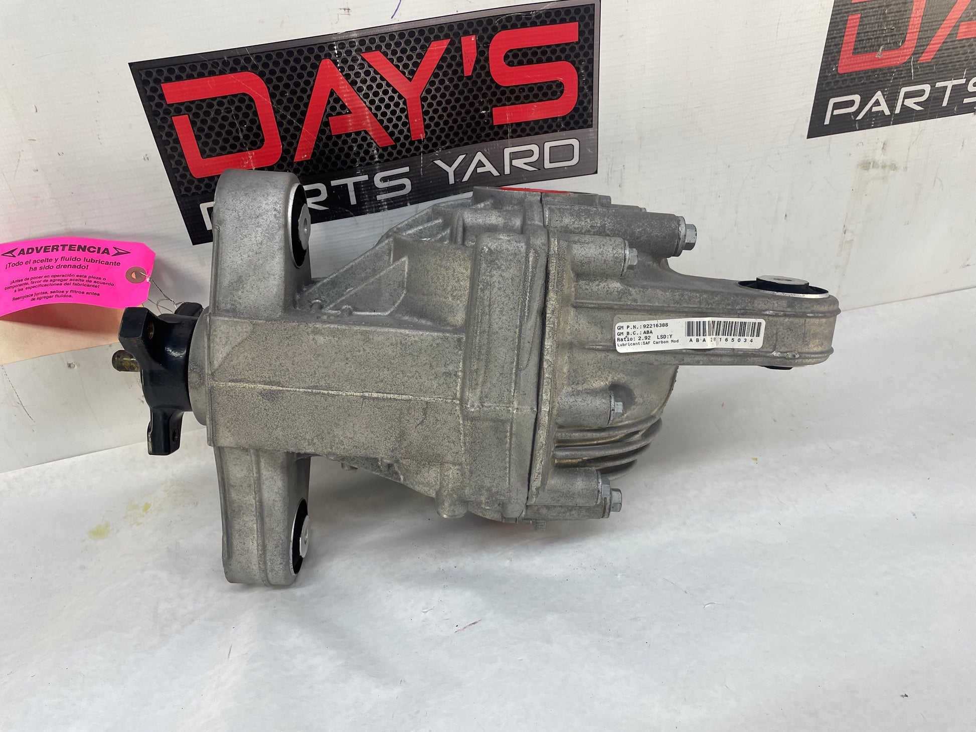 2009 Pontiac G8 GT Rear End Rearend Carrier 2.92 LSD Differential OEM - Day's Parts Yard