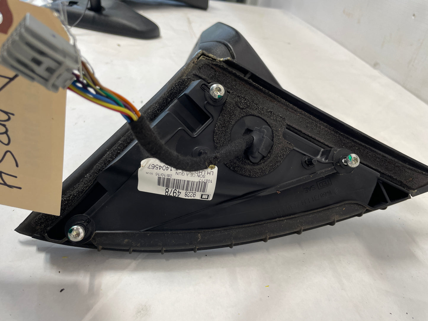 2017 Chevy SS Sedan LH Driver Exterior Side Mirror w/ Lane Change Assist OEM - Day's Parts Yard