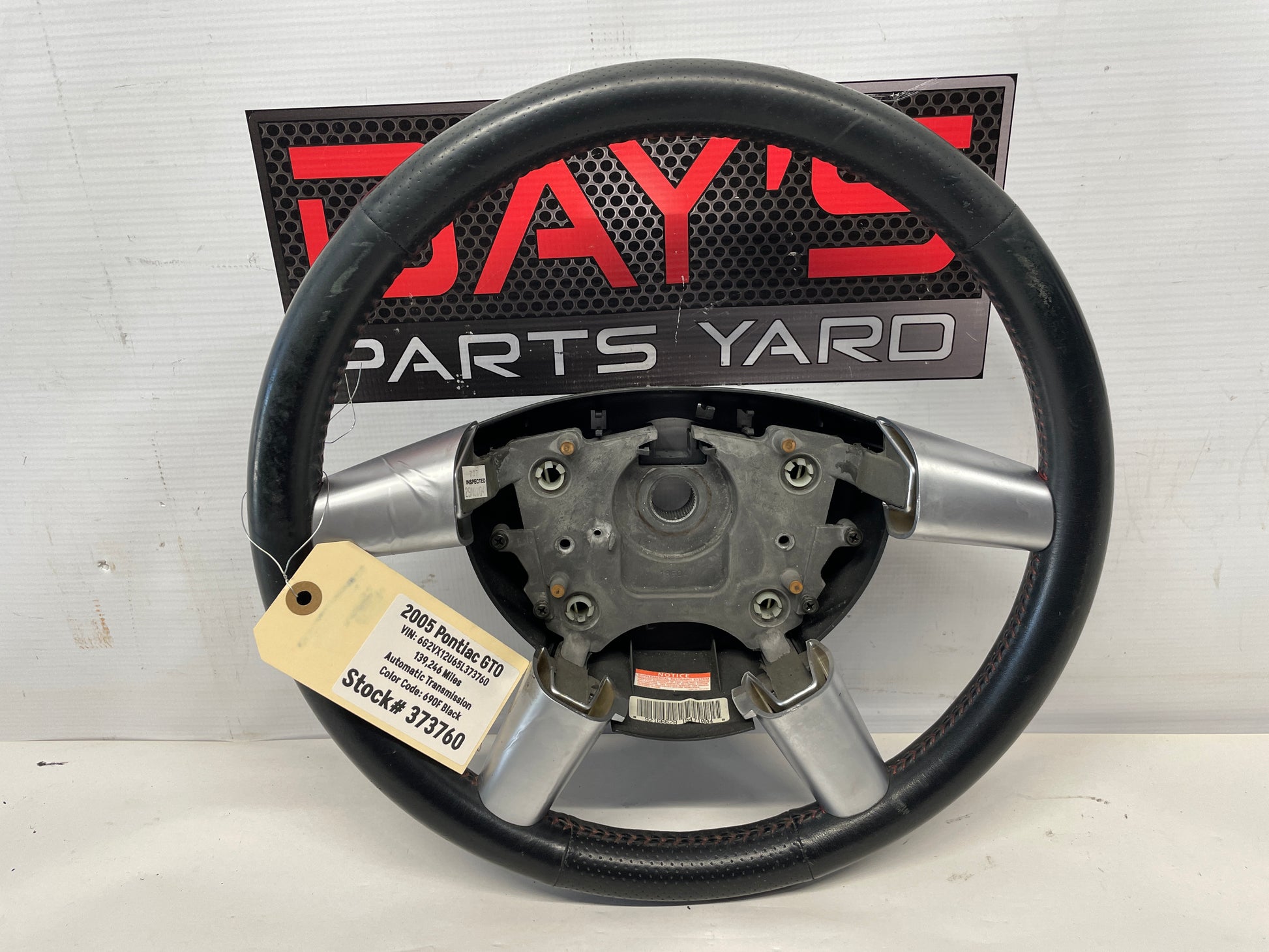 2005 Pontiac GTO Steering Wheel OEM - Day's Parts Yard