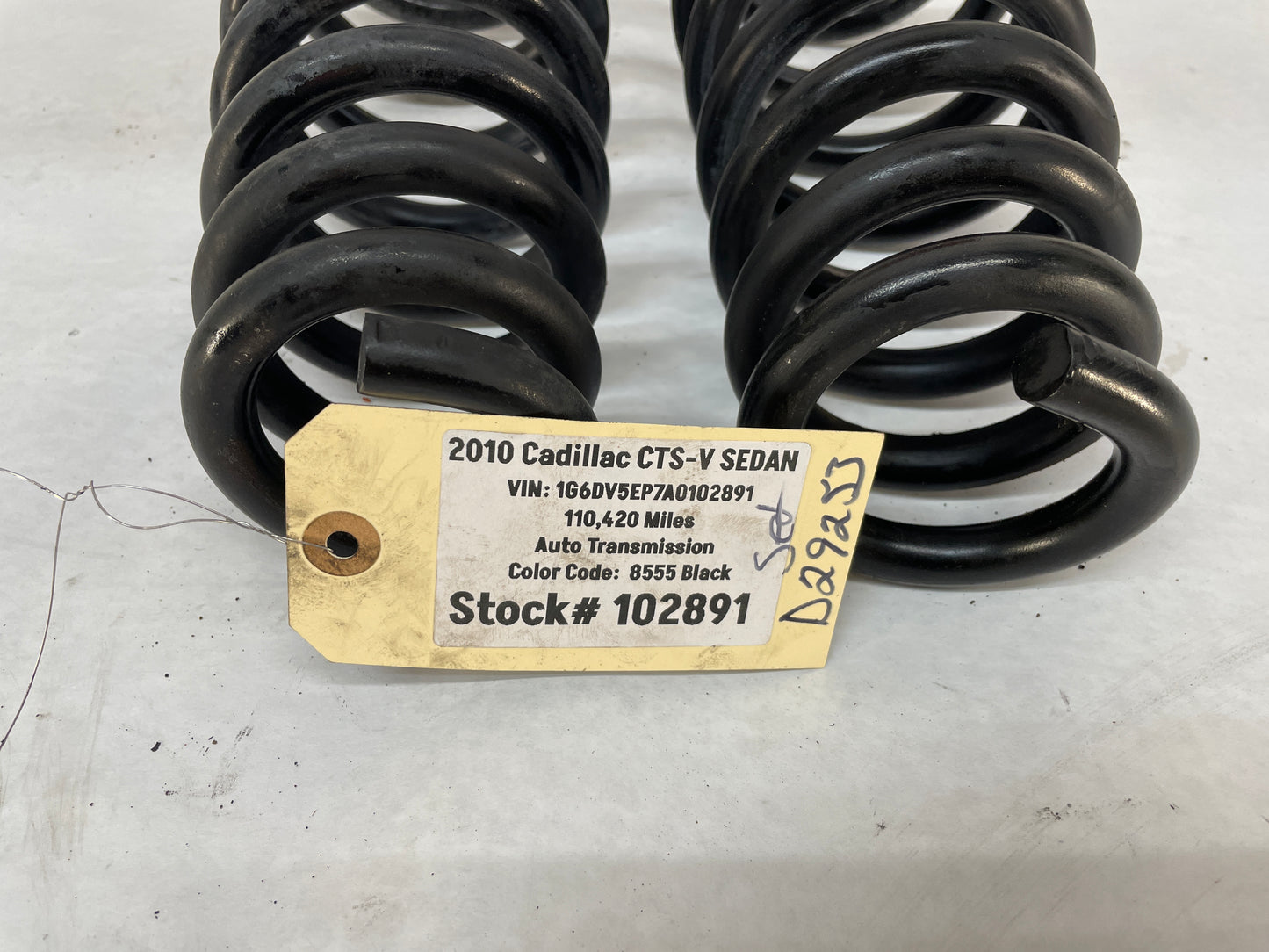 2010 Cadillac CTS-V Sedan Front Suspension Coil Springs OEM