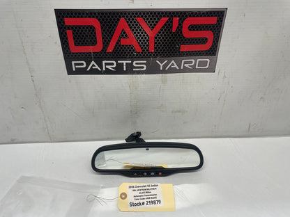 2016 Chevy SS Sedan Rear View Rearview Mirror Auto Dimming & OnStar OEM - Day's Parts Yard