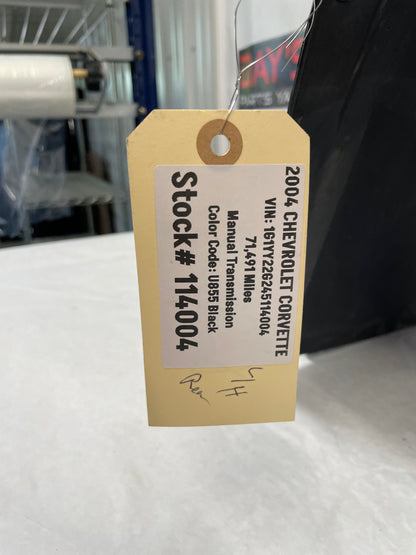 2004 Chevy C5 Corvette LH Driver Rear Wheel House Well Fender Liner OEM - Day's Parts Yard