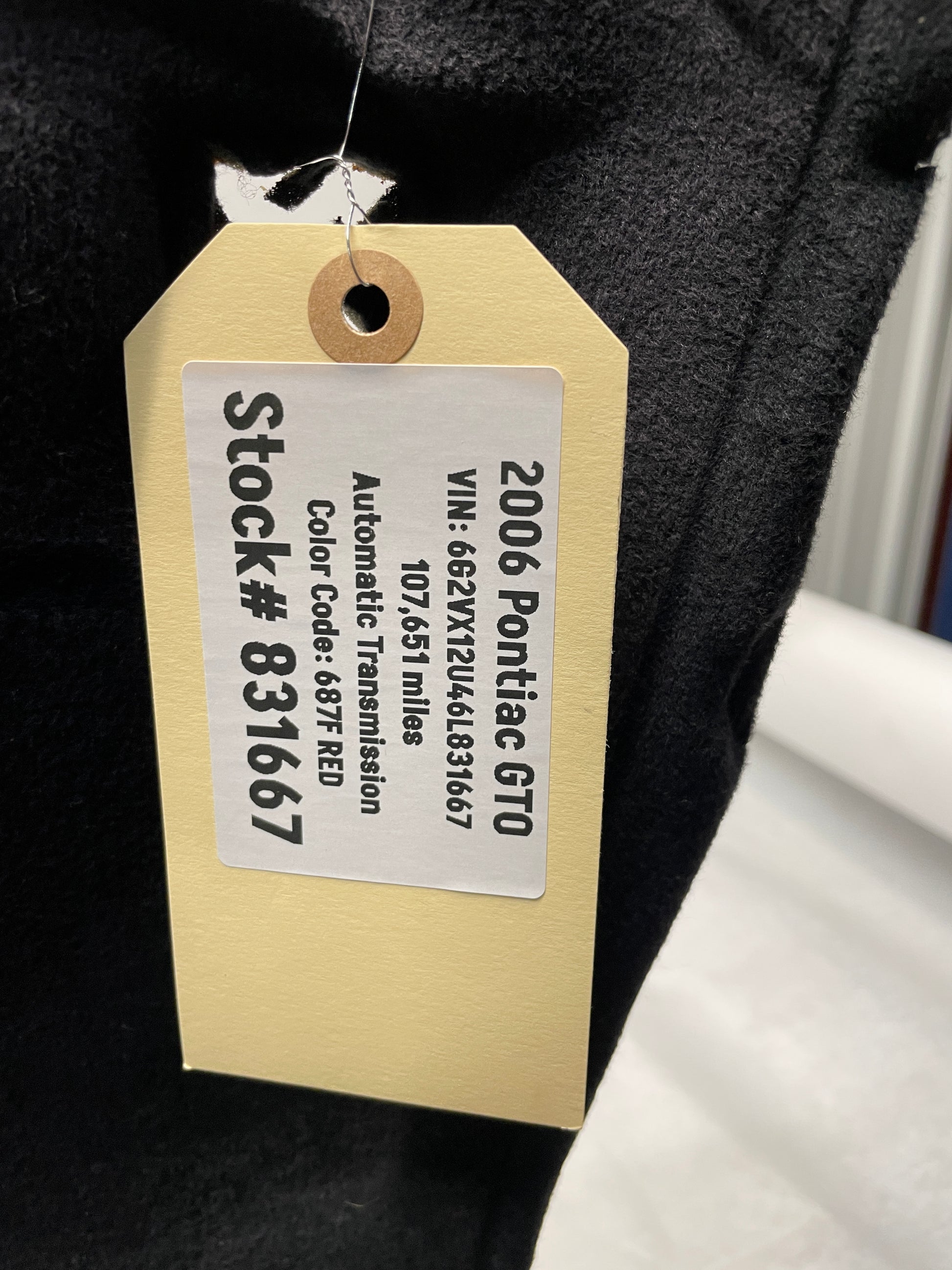 2006 Pontiac GTO 2006 Pontiac GTO Head Liner Headliner Ebony Suede Board OEM LOCAL PICK UP - Day's Parts Yard