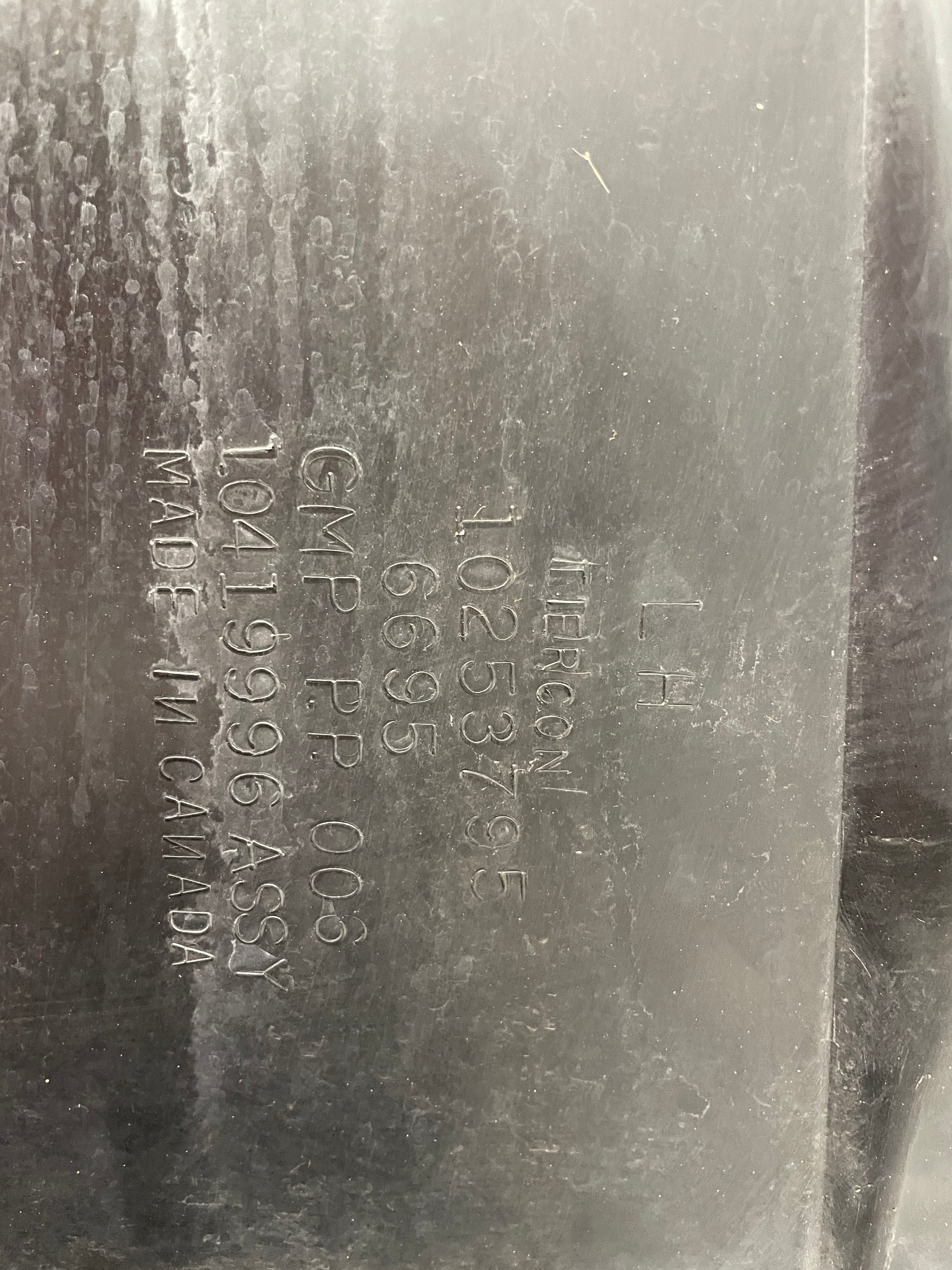 2004 Chevy C5 Corvette LH Driver Rear Wheel House Well Fender Liner OEM - Day's Parts Yard